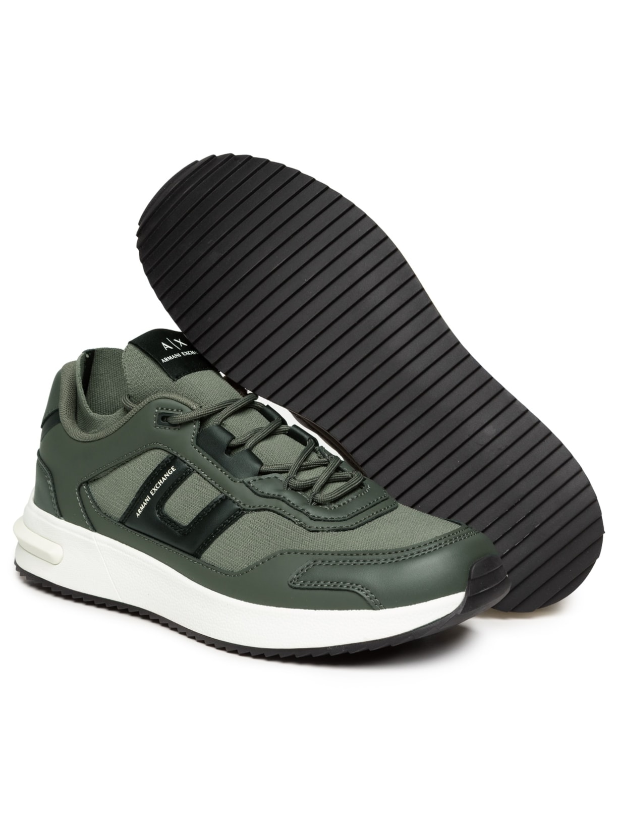 Tênis Masculino Casual Sdusseldorf Knit Verde Armani Exchange