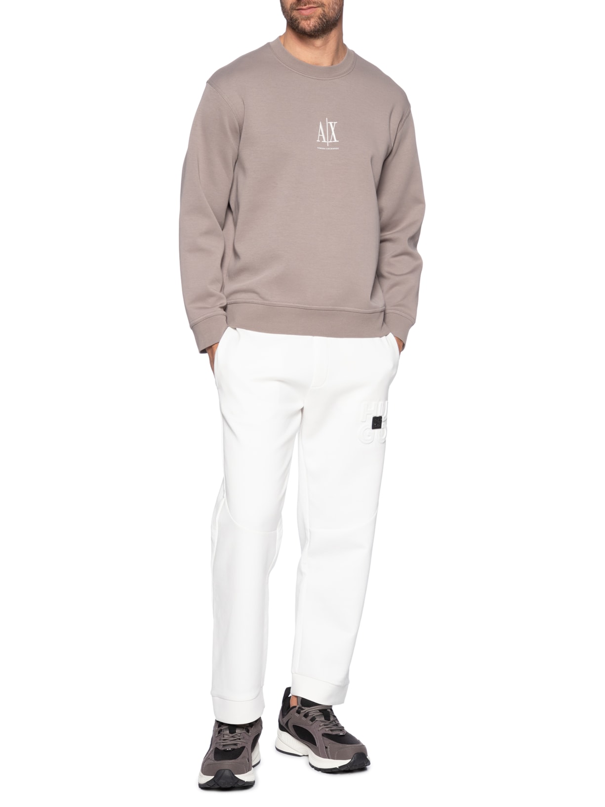 Tênis Masculino Casual Speed Microsuede Preto Armani Exchange