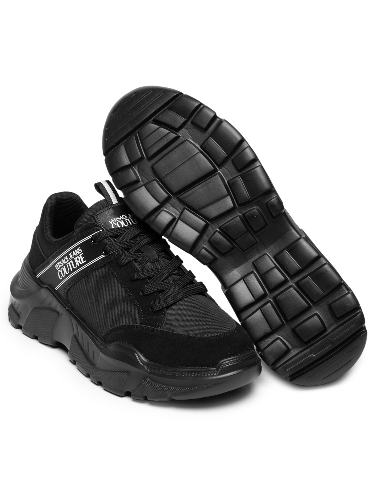 Tênis Masculino Casual Speedtrack Dis Preto Versace Jeans Couture