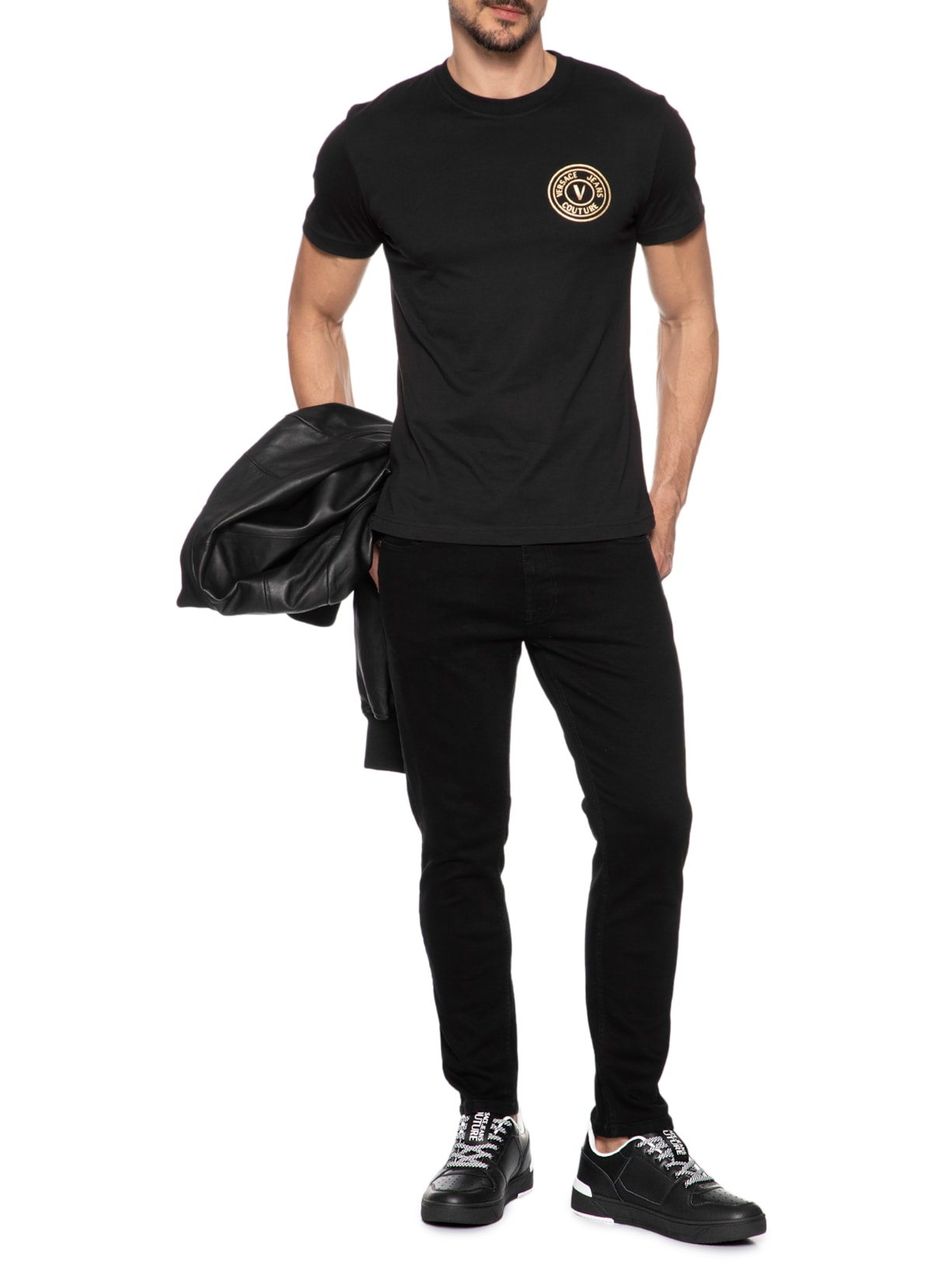 Tênis Masculino Casual Starlight Preto Versace Jeans Couture