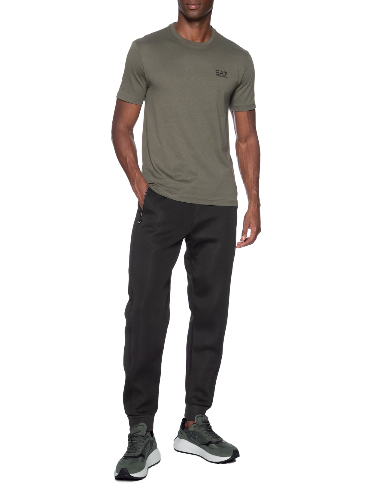 Tênis Masculino Casual Wander Mesh Verde Ea7 Emporio Armani