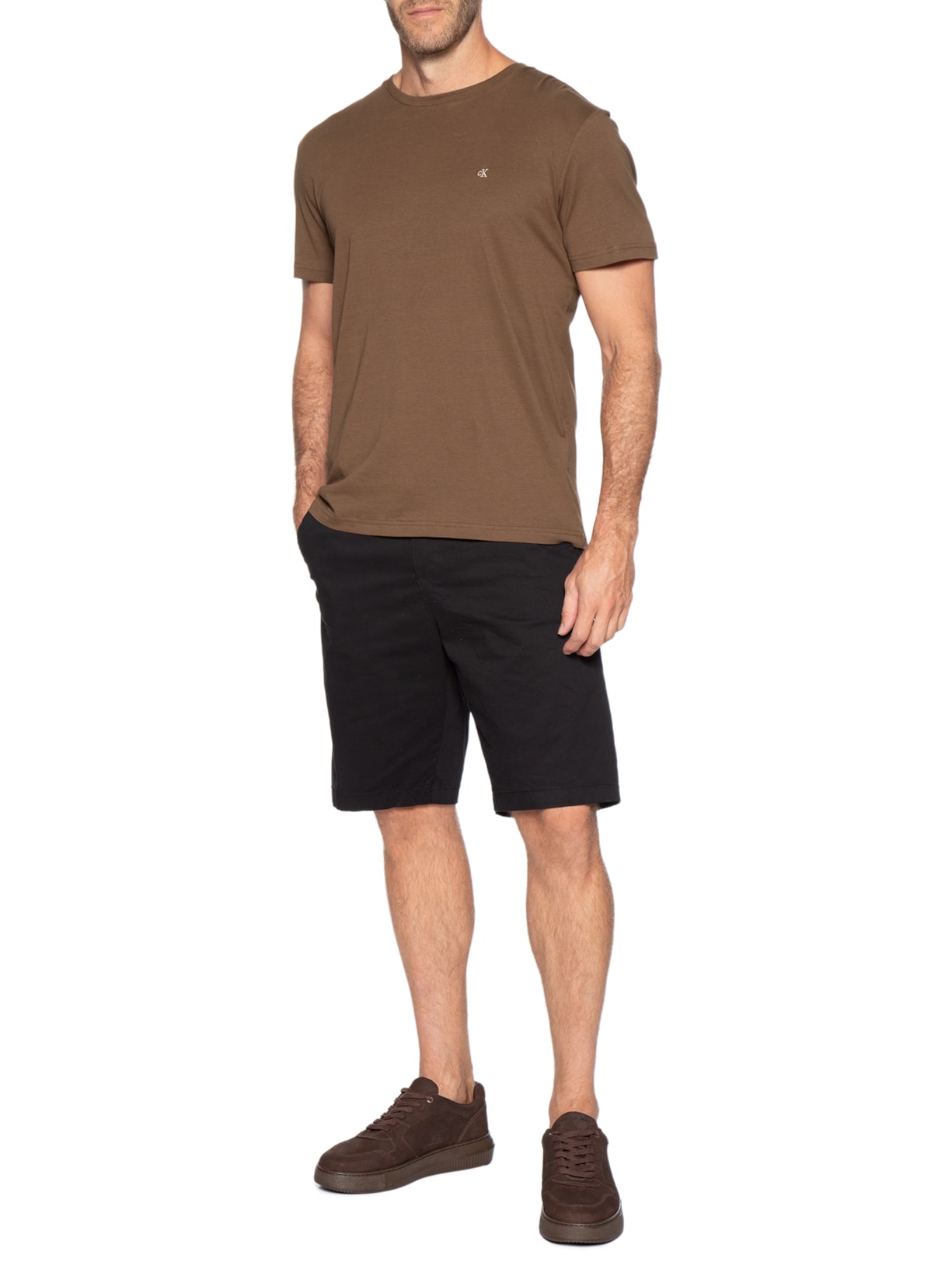 Tênis Masculino Chunky Unicolor Marrom Calvin Klein Jeans