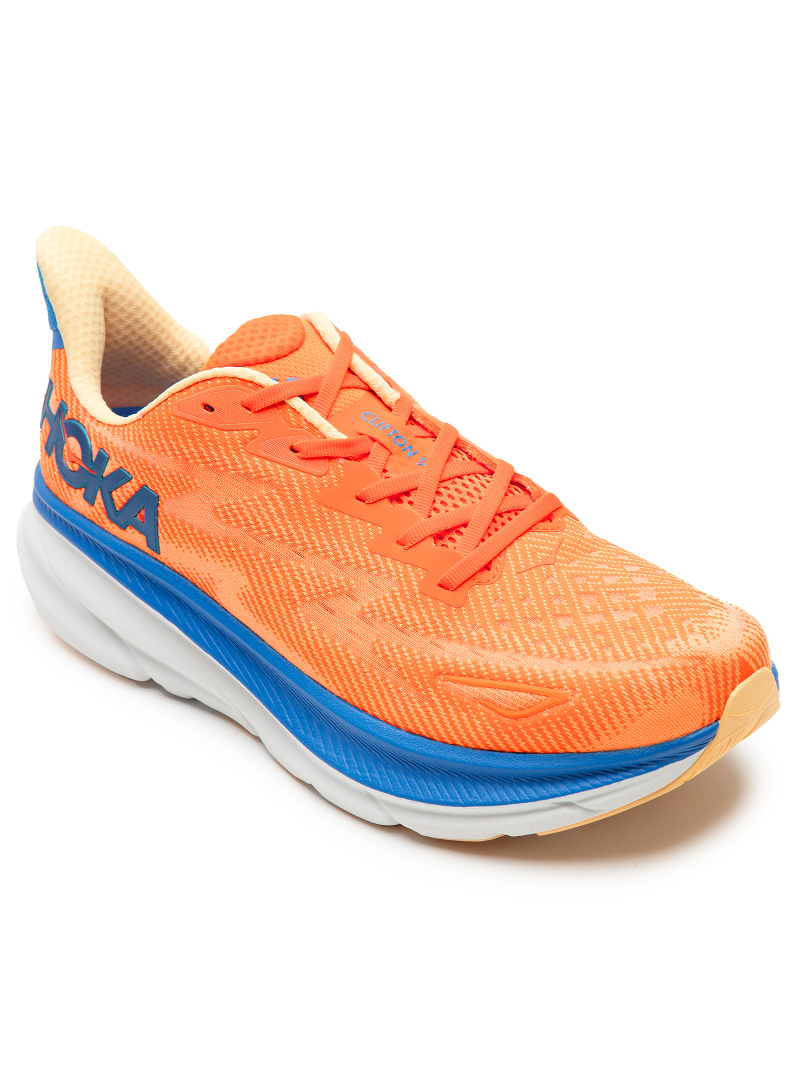 Tênis Masculino Clifton 9 - Hoka - Laranja