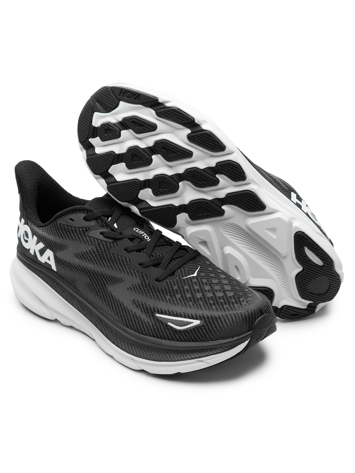 Tênis Masculino Clifton 9 Preto Hoka