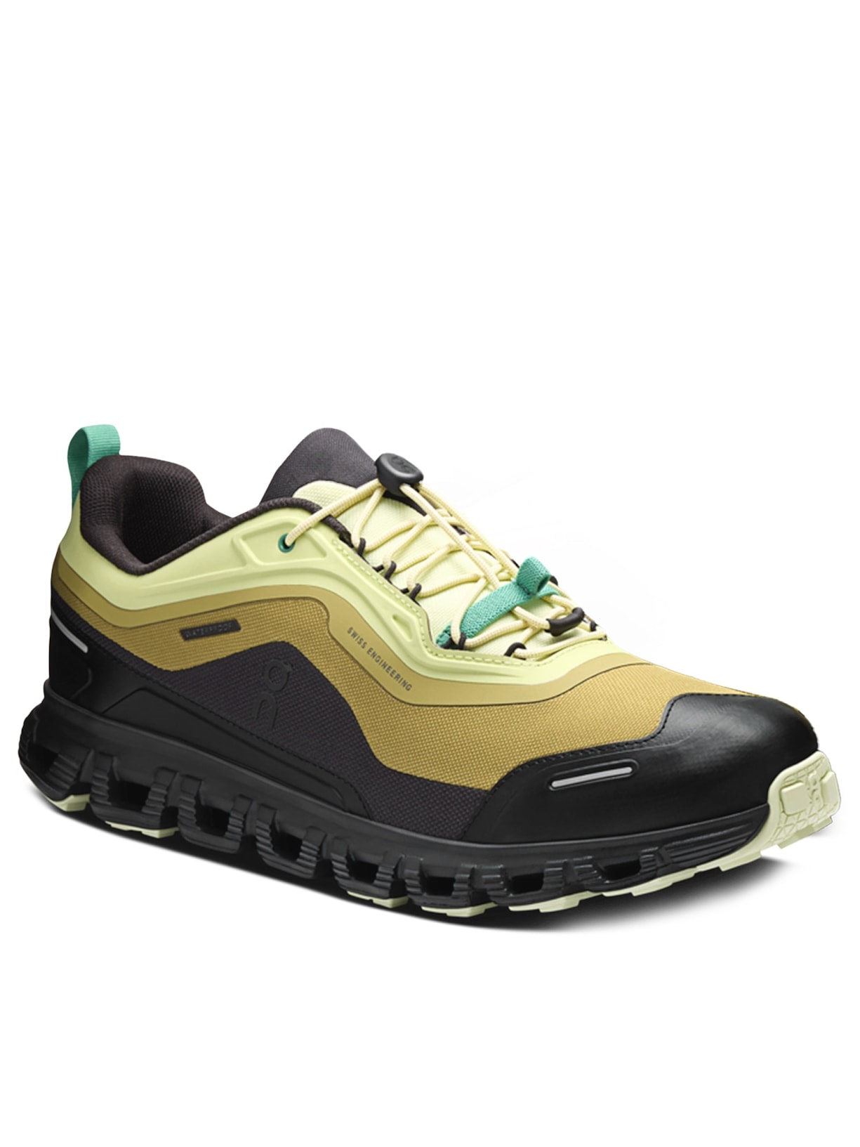 Tênis Masculino Cloud 6 Geo Waterproof Preto e Amarelo On Running