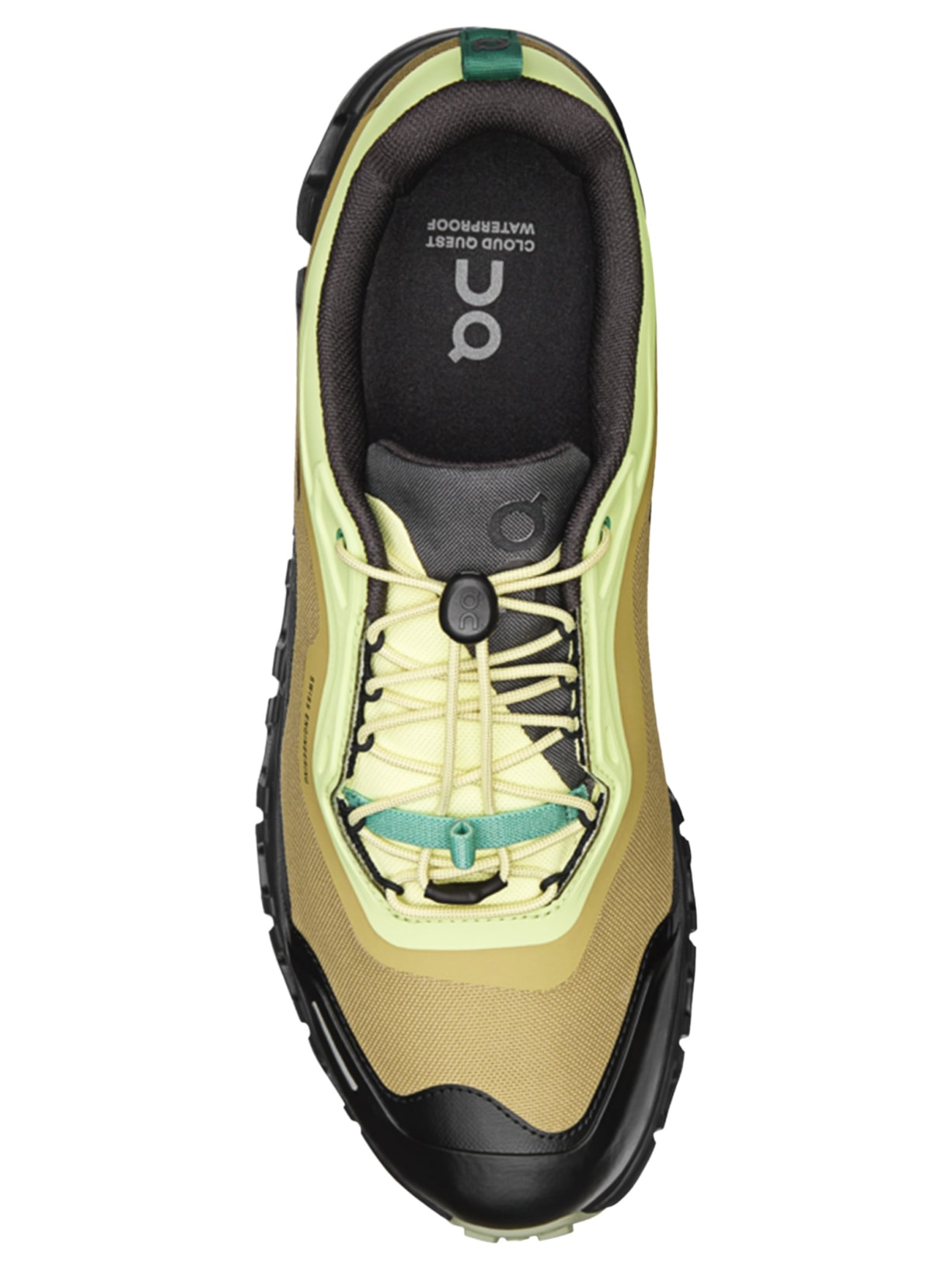 Tênis Masculino Cloud 6 Geo Waterproof Preto e Amarelo On Running