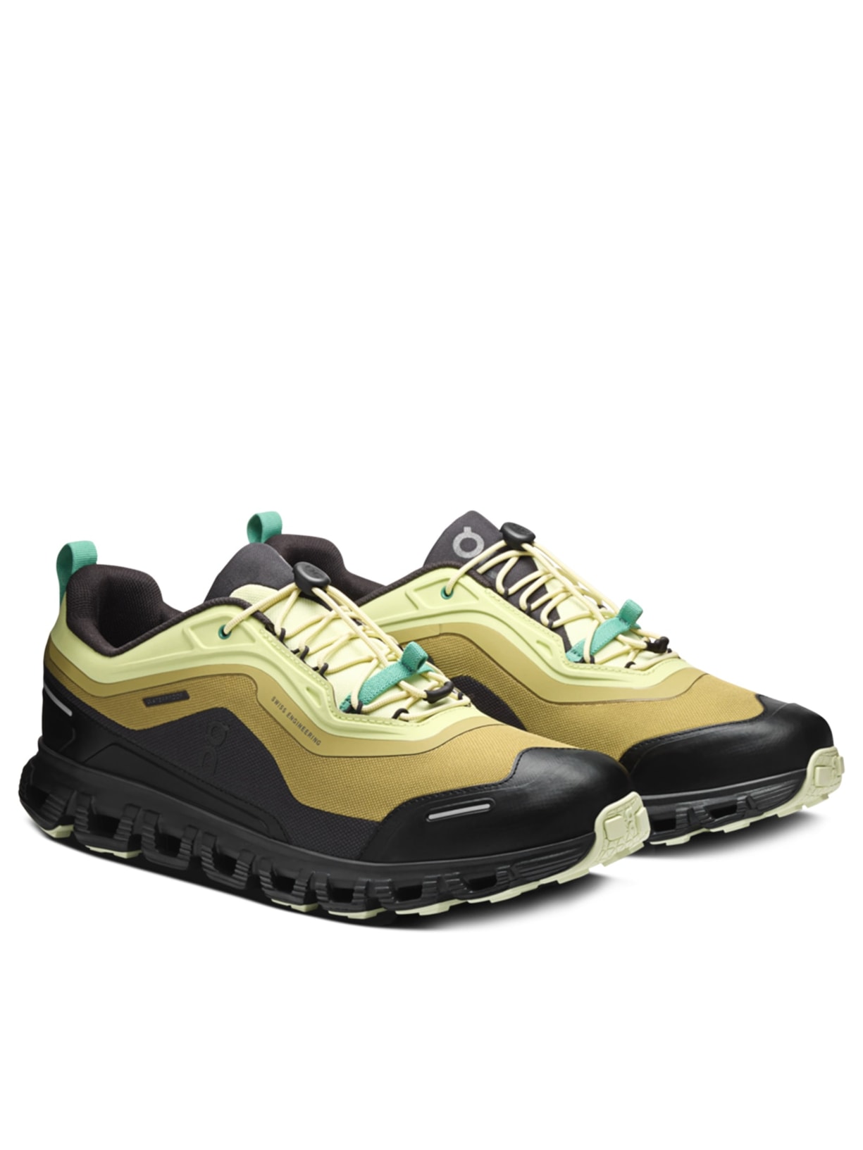 Tênis Masculino Cloud 6 Geo Waterproof Preto e Amarelo On Running