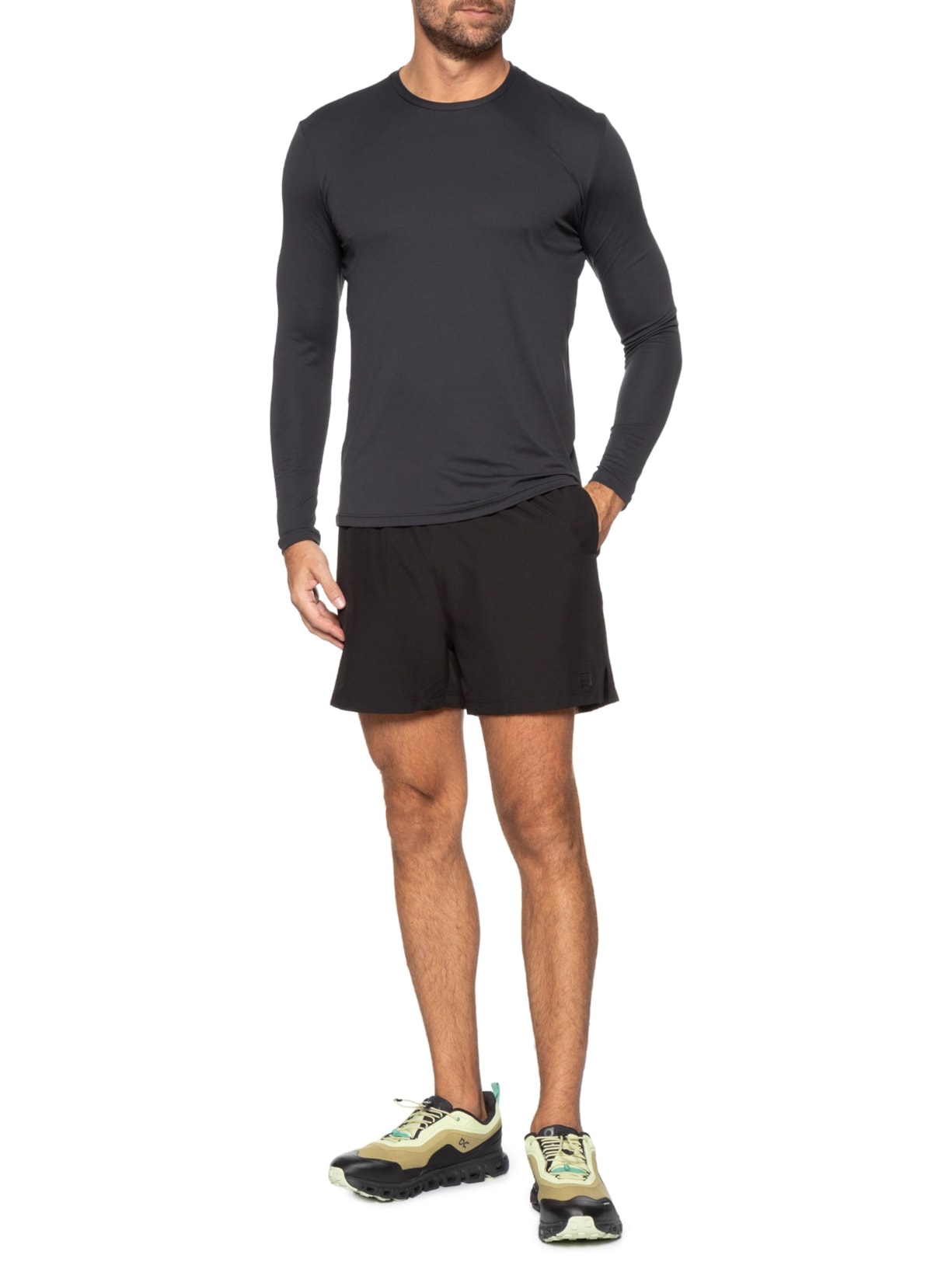 Tênis Masculino Cloud 6 Geo Waterproof Preto e Amarelo On Running