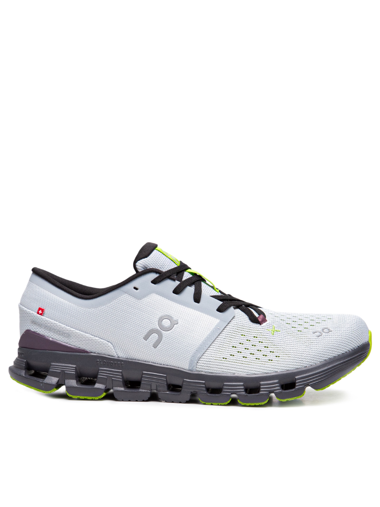 On Running - Tênis Masculino Cloud X 4 M Glacier Eclipse - Cinza