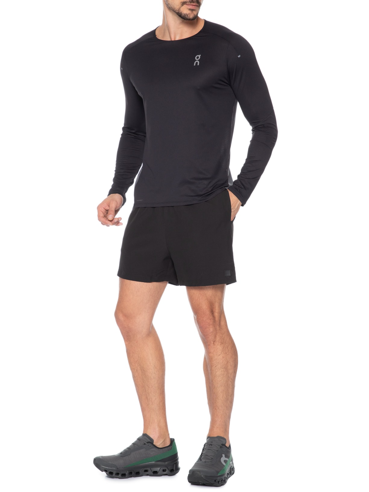Tênis Masculino Cloudmonster Void Preto e Verde On Running