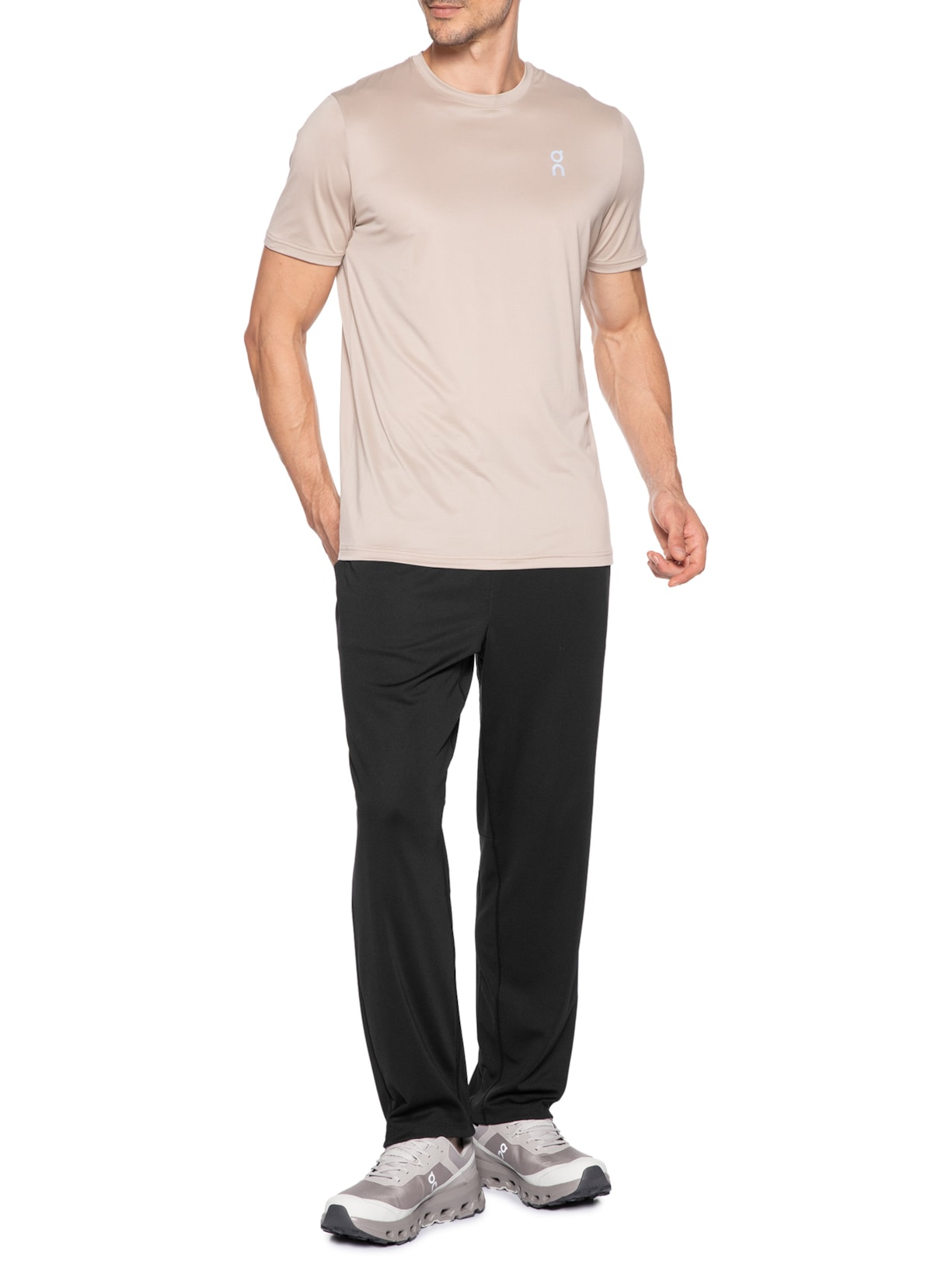 Tênis Masculino Cloudvista 2 Waterproof Bege On Running