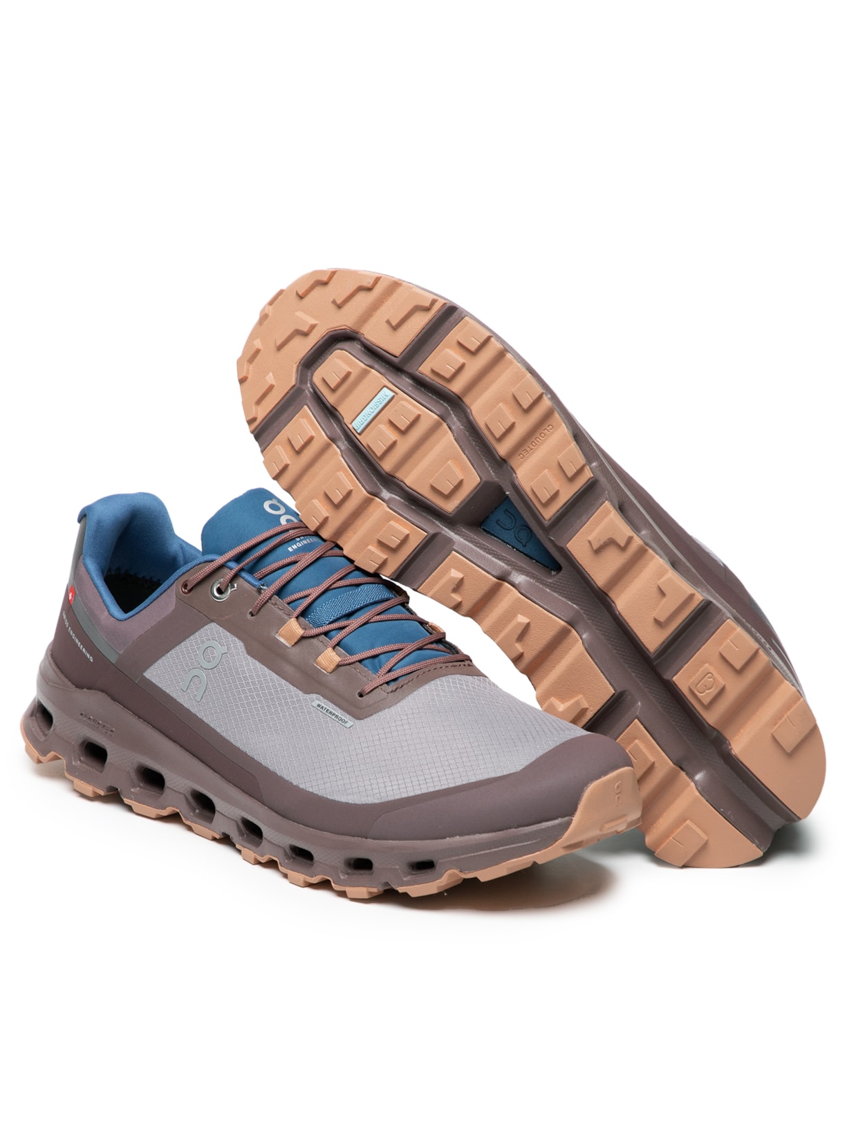 Tênis Masculino Cloudvista Waterproof Marrom On Running