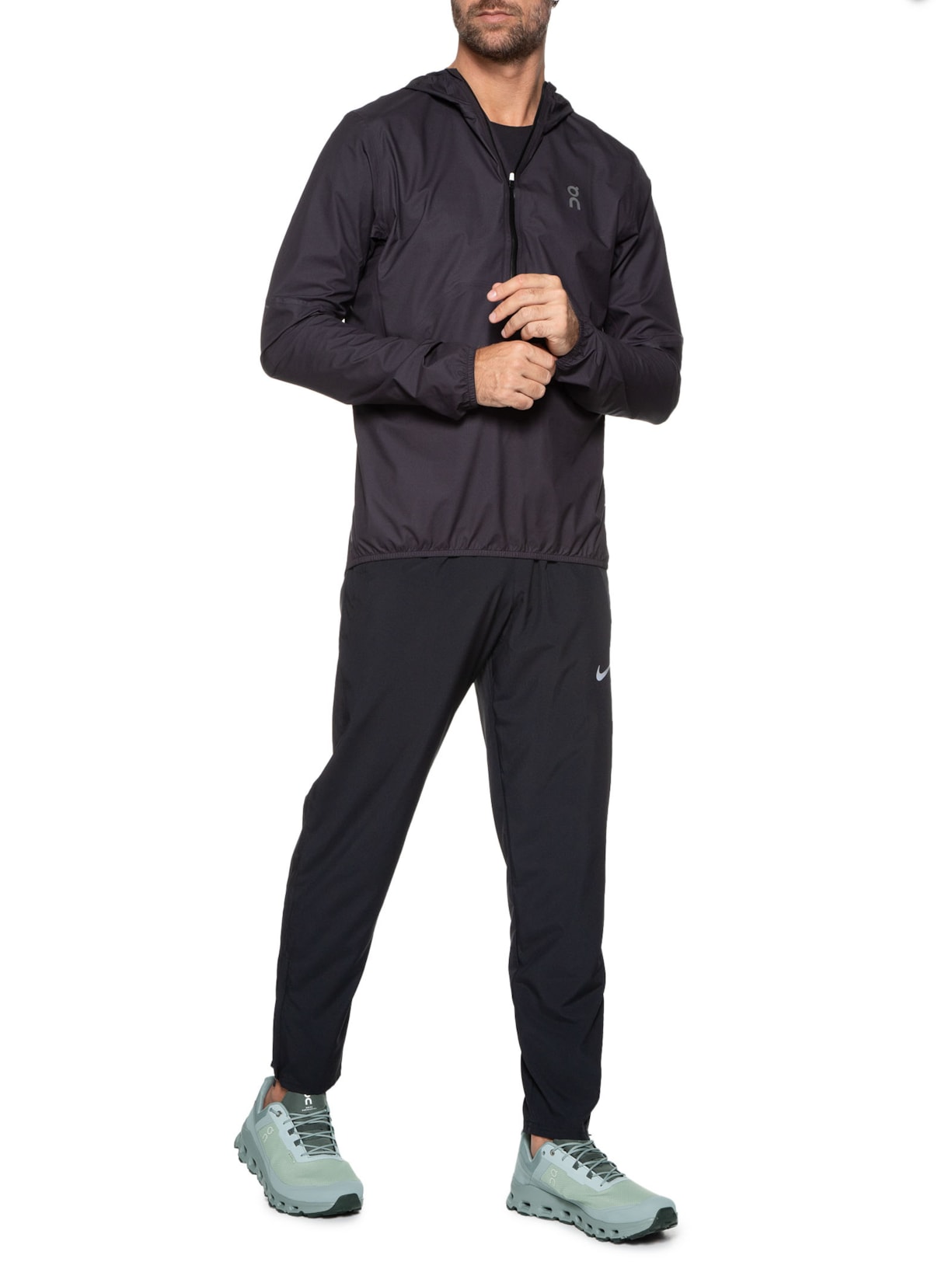 Tênis Masculino Cloudvista Waterproof Verde On Running