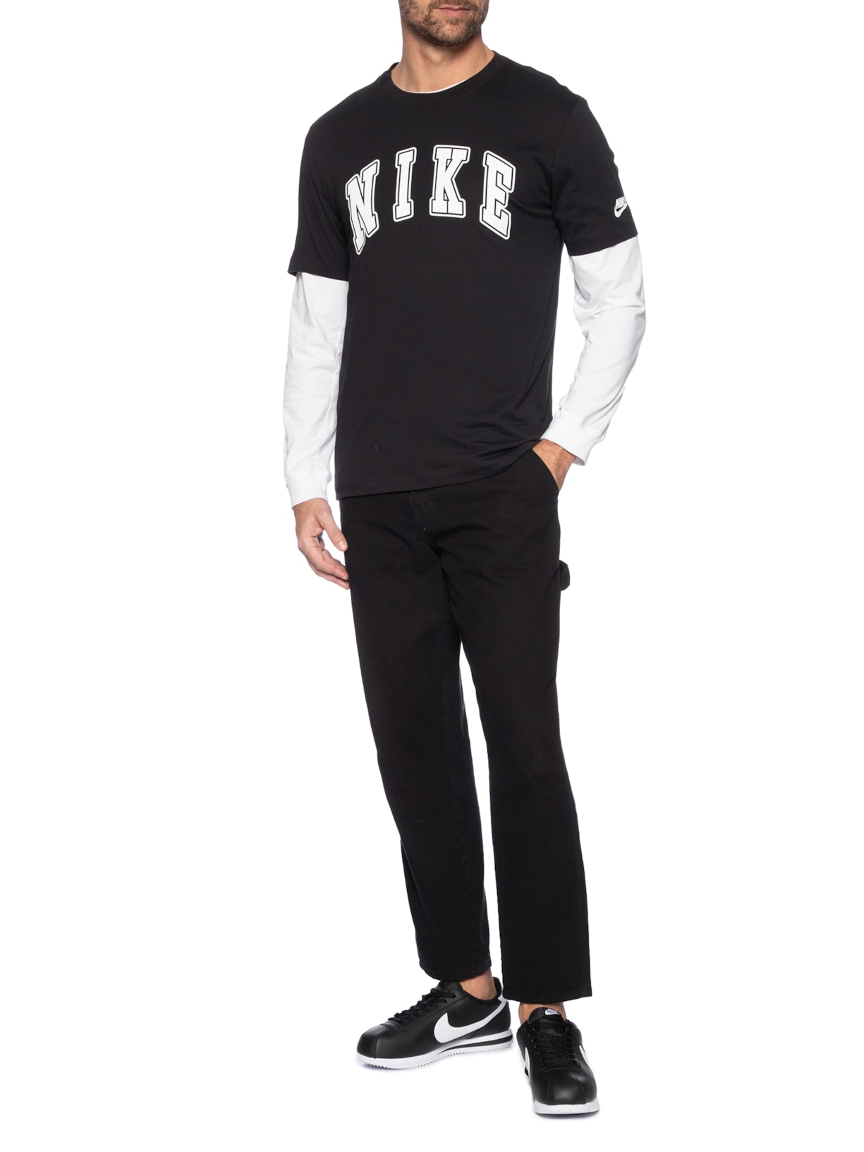 Tênis Masculino Cortez Preto Nike