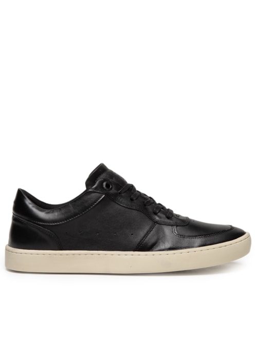 Tênis Masculino Couro New Basket - Preto
