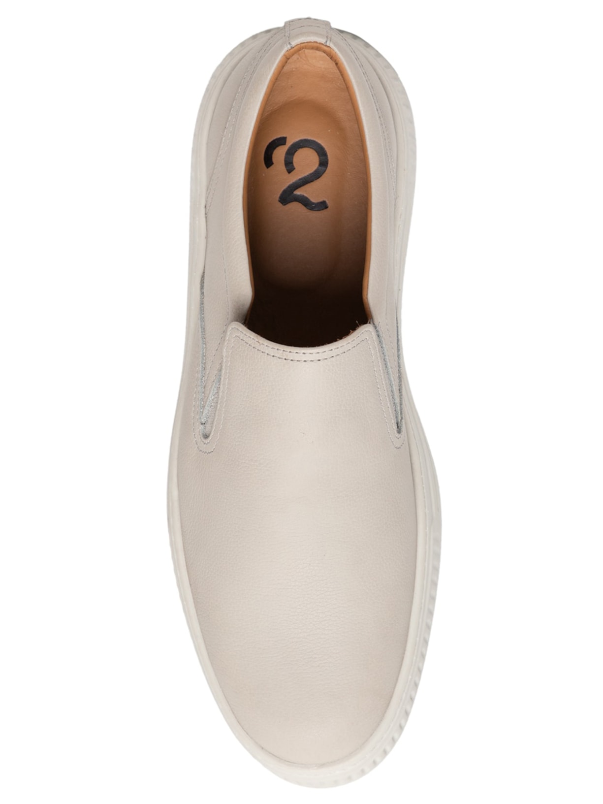 Tênis Masculino Couro Slip On Cinza '2 Essential