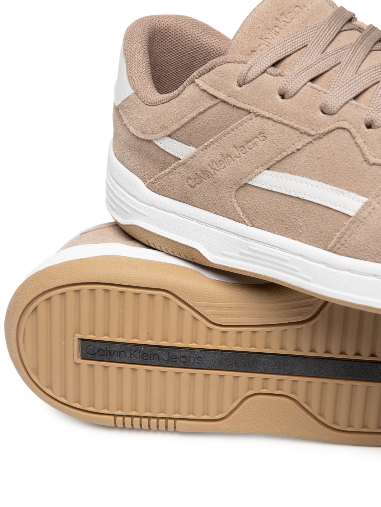 Tênis Masculino Court Camurça Layers Bege Calvin Klein Jeans