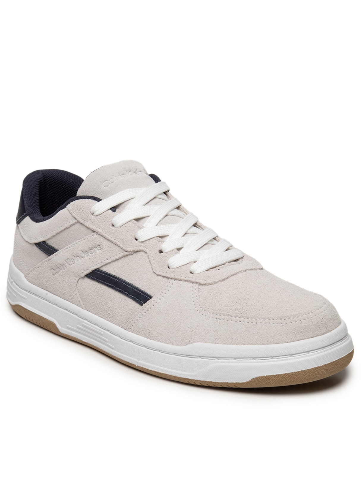 Tênis Masculino Court Camurça Layers Branco Calvin Klein Jeans