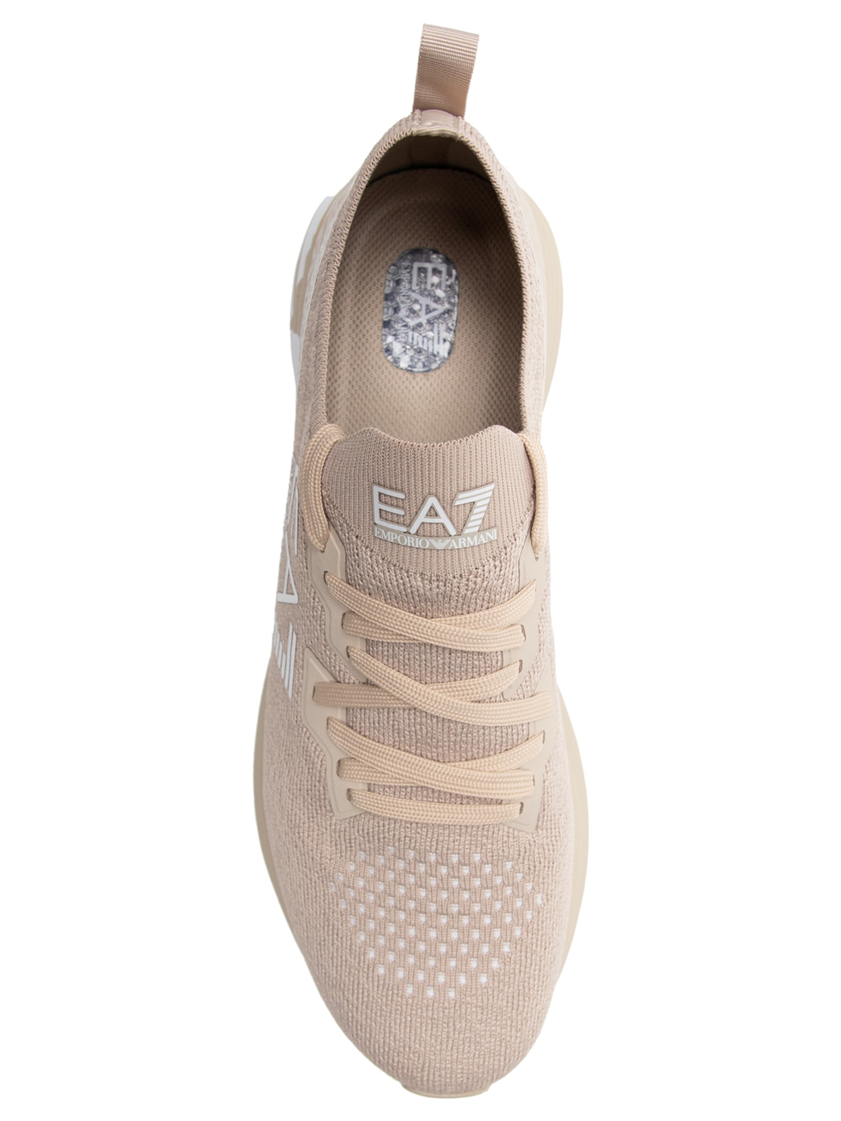 Tênis Masculino Crusher Distance Knit Bege Ea7 Emporio Armani