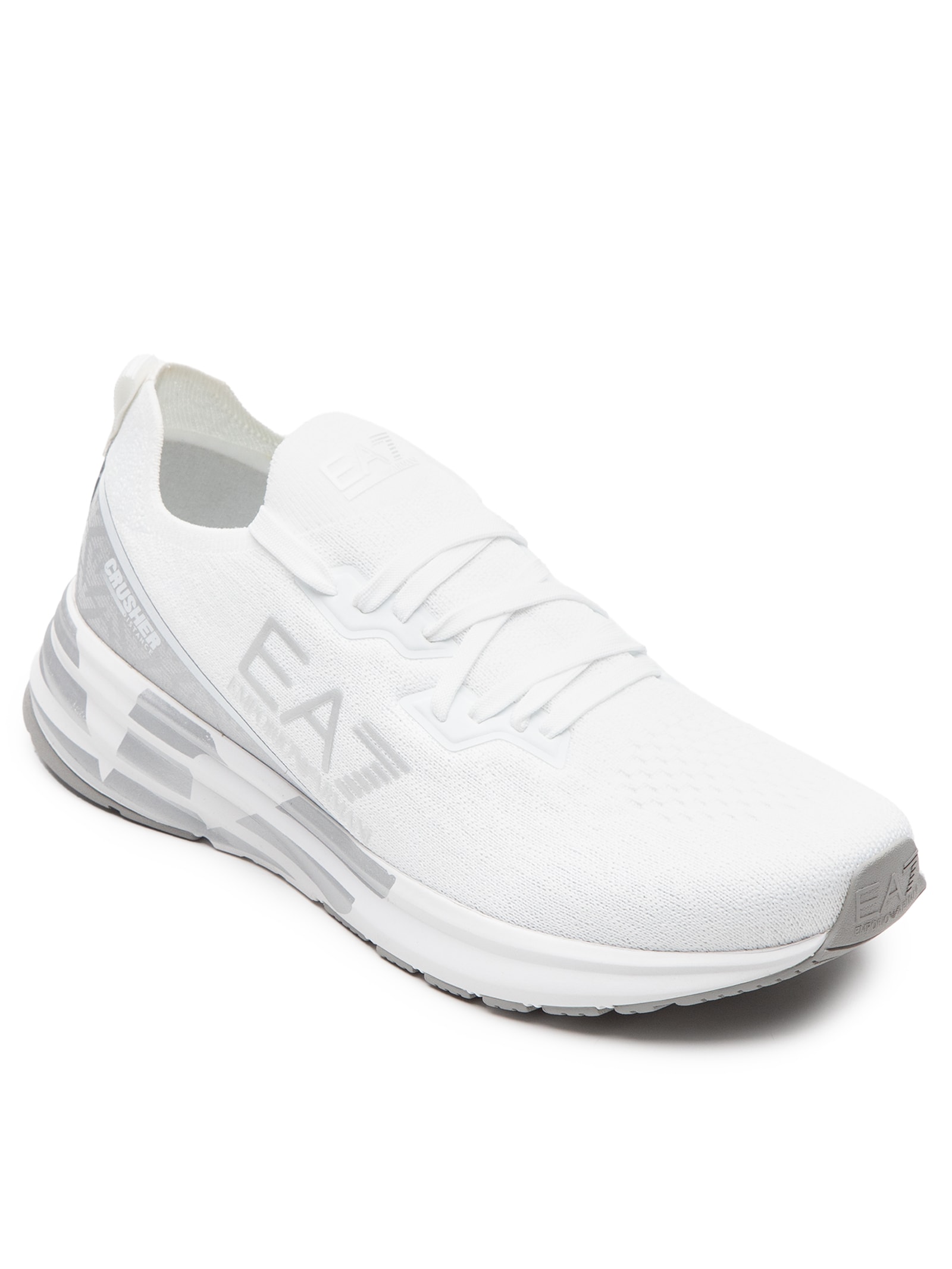 Tênis Masculino Crusher Distance Knit - Ea7 Empório Armani - Branco