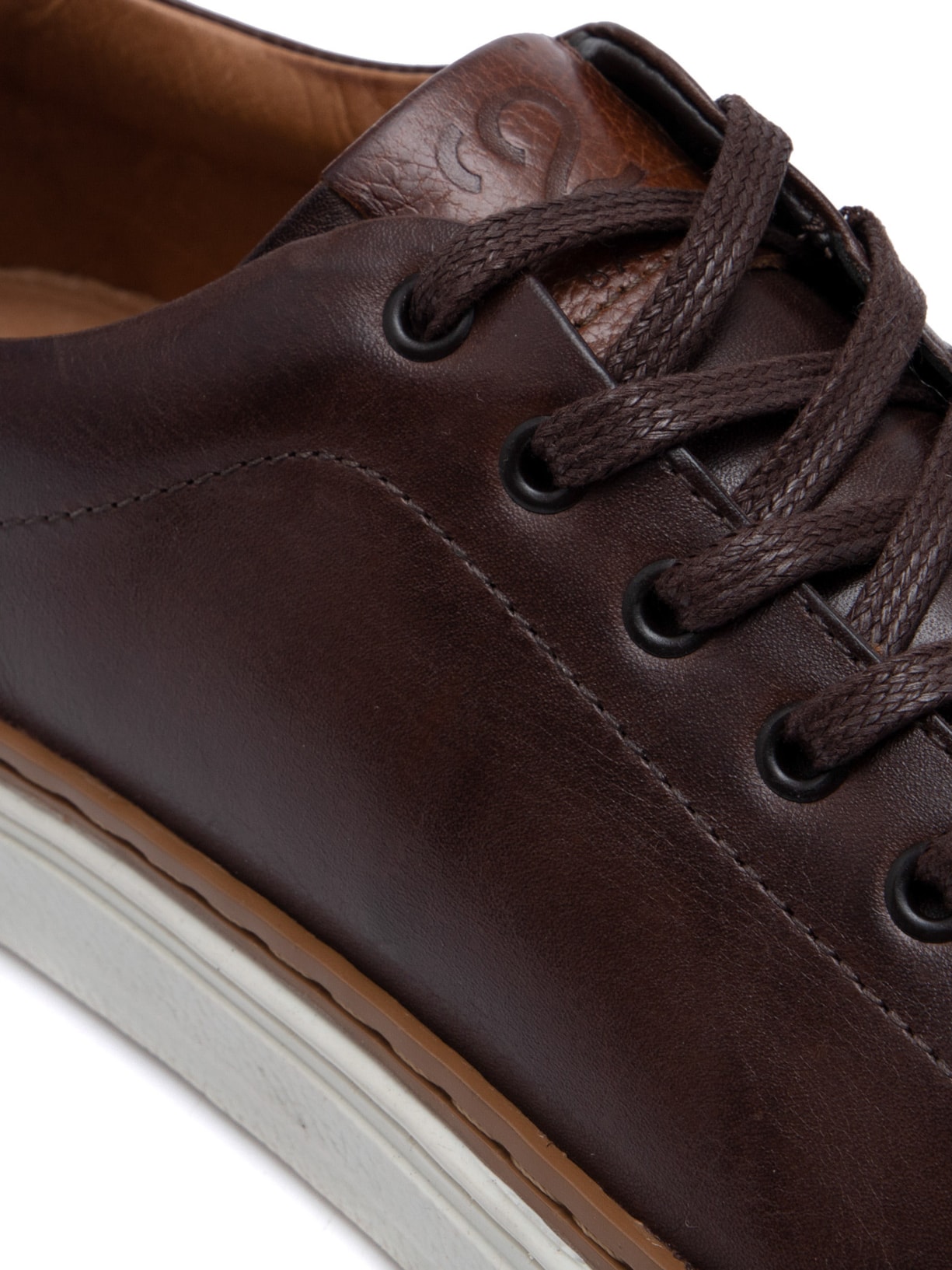 Tênis Masculino De Couro Marrom '2 Essential