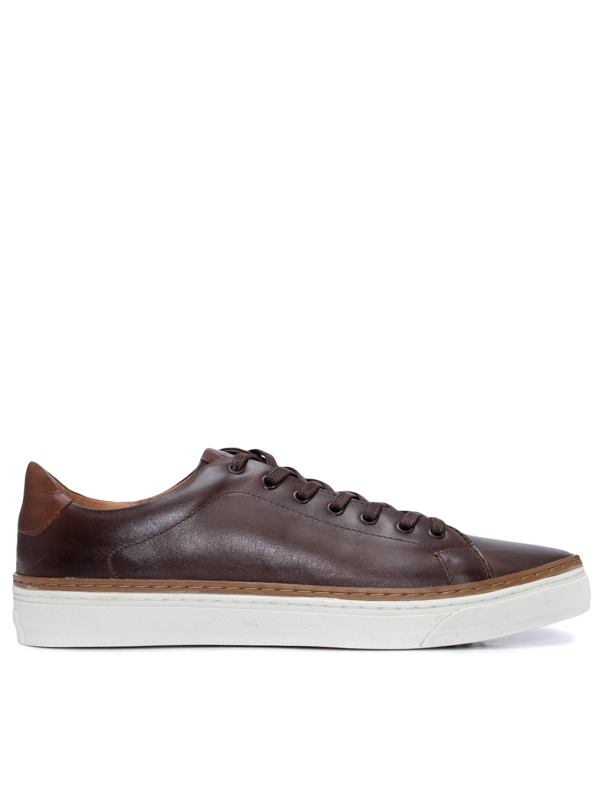 Tênis Masculino De Couro Marrom '2 Essential