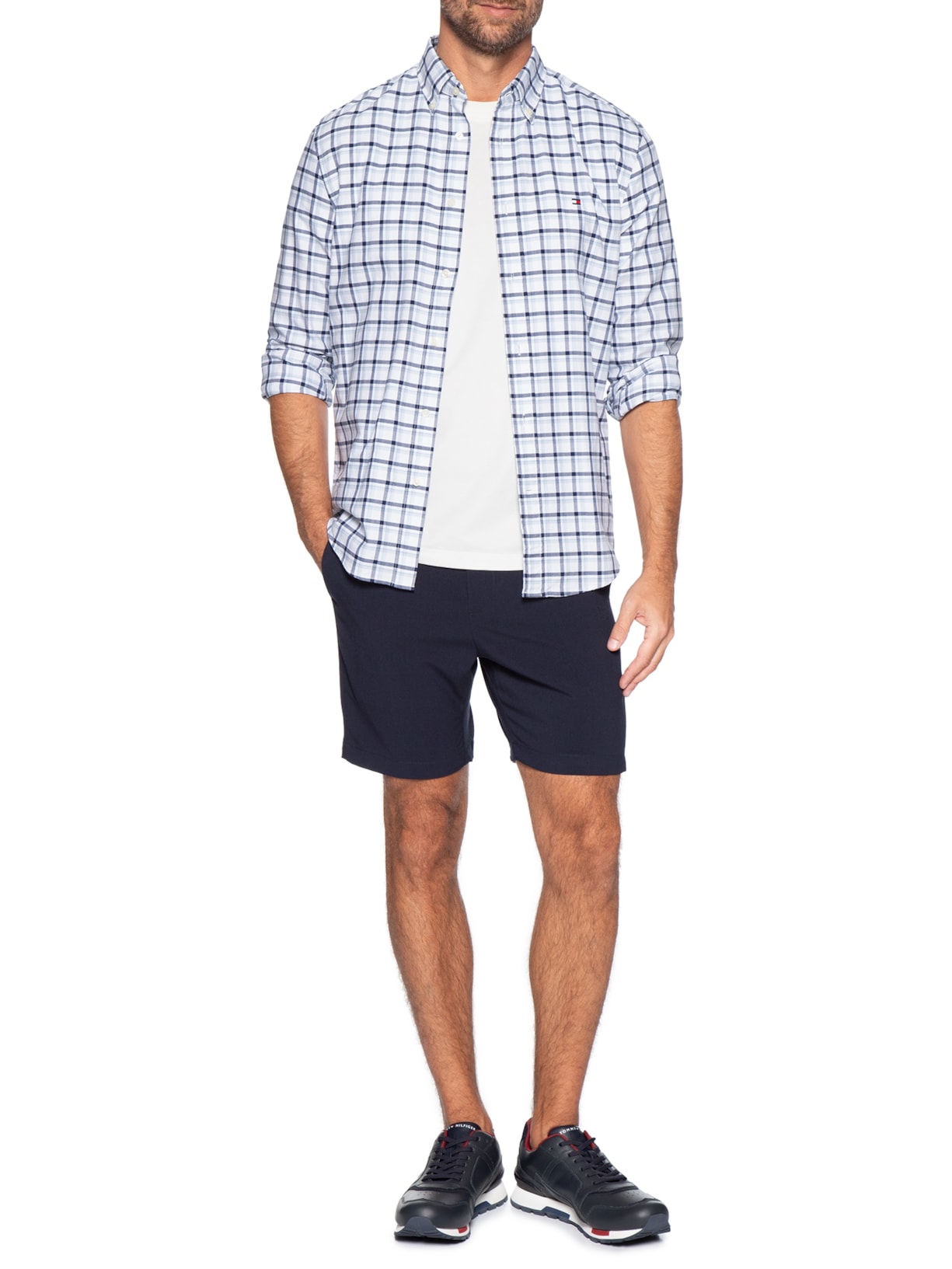 Tênis Masculino Dorian 1A Azul Tommy Hilfiger