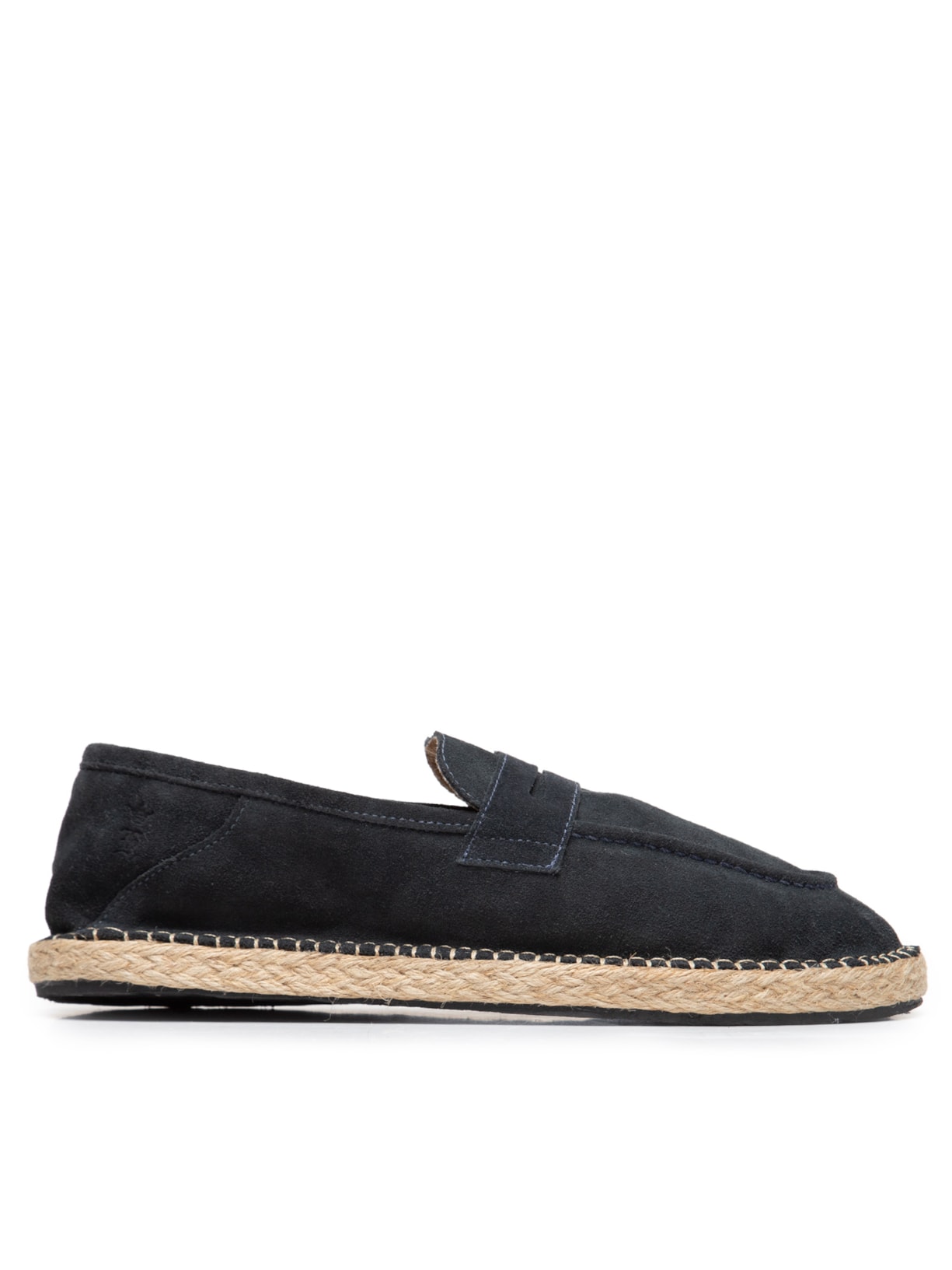 Tênis Masculino Espadrille Camurça Com Gravata - Azul