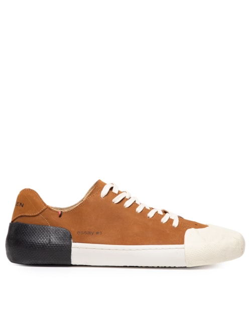 Tênis Masculino Essay N/3 Nobuck - Marrom