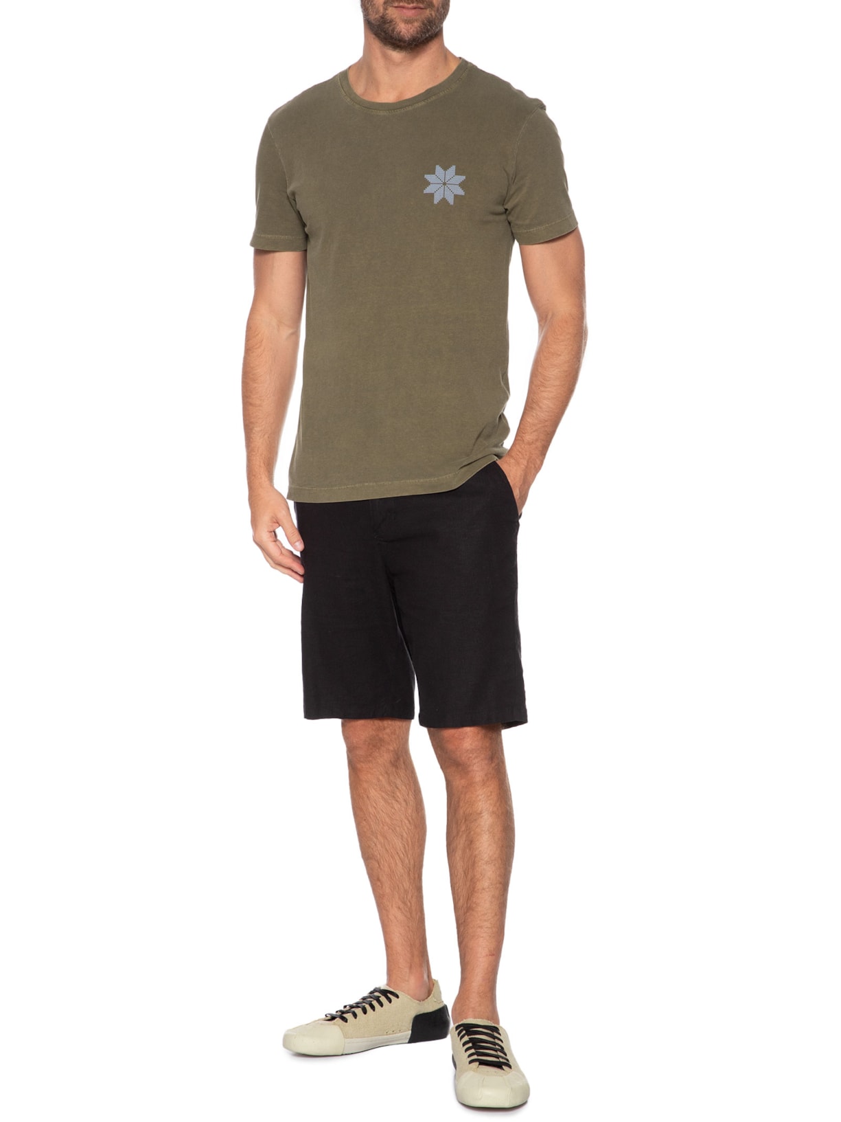 Tênis Masculino Essay N/4 Juta Bege Osklen