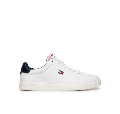 Tênis Masculino Flag Low Cut Lace-Up - Branco