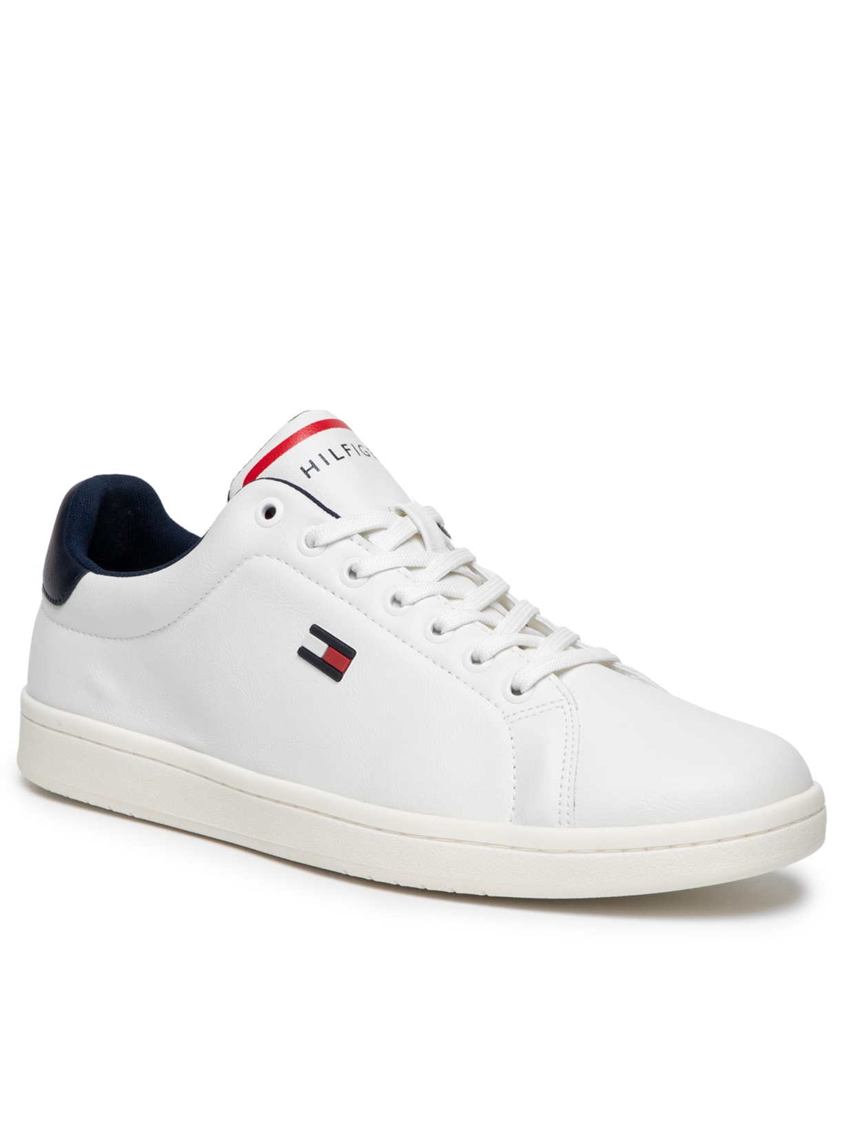 Tênis Masculino Flag Low Cut Lace-Up Branco Tommy Hilfiger