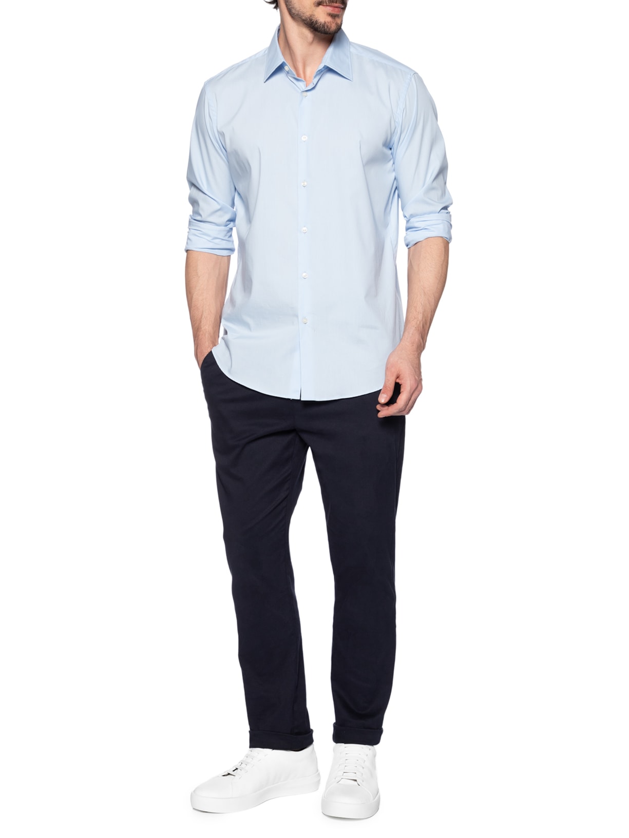 Tênis Masculino Flat Vinco Branco Ricardo Almeida