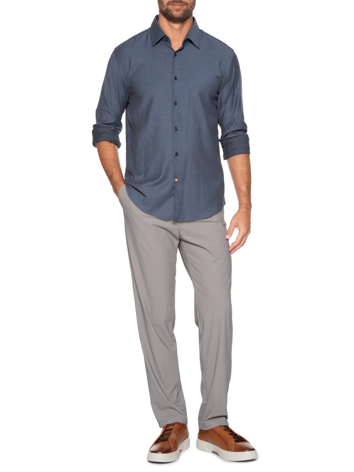 Tênis Masculino Gary Tenn Buamf Marrom Boss