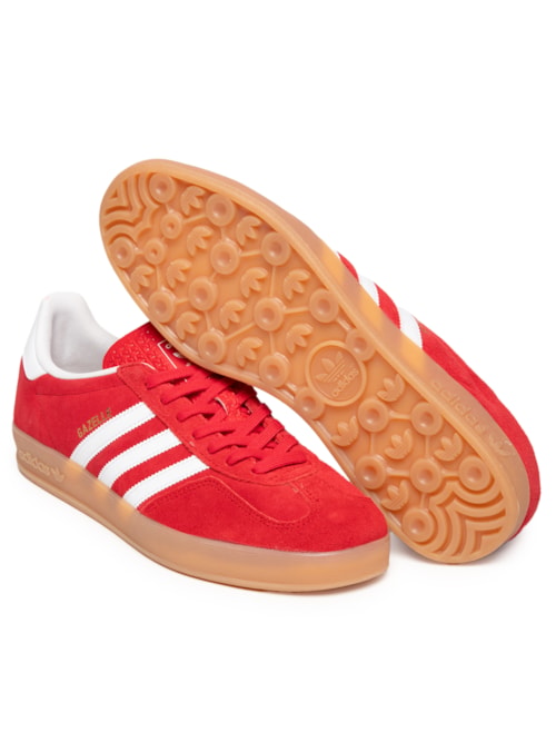Tênis Masculino Gazelle Indoor - Vermelho