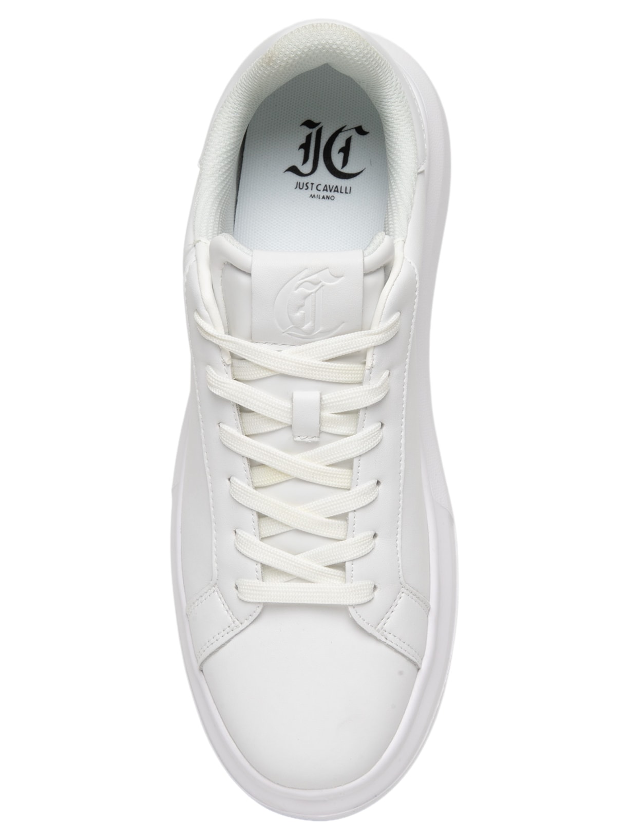 Tênis Masculino Genuine Leather Casual Branco Just Cavalli