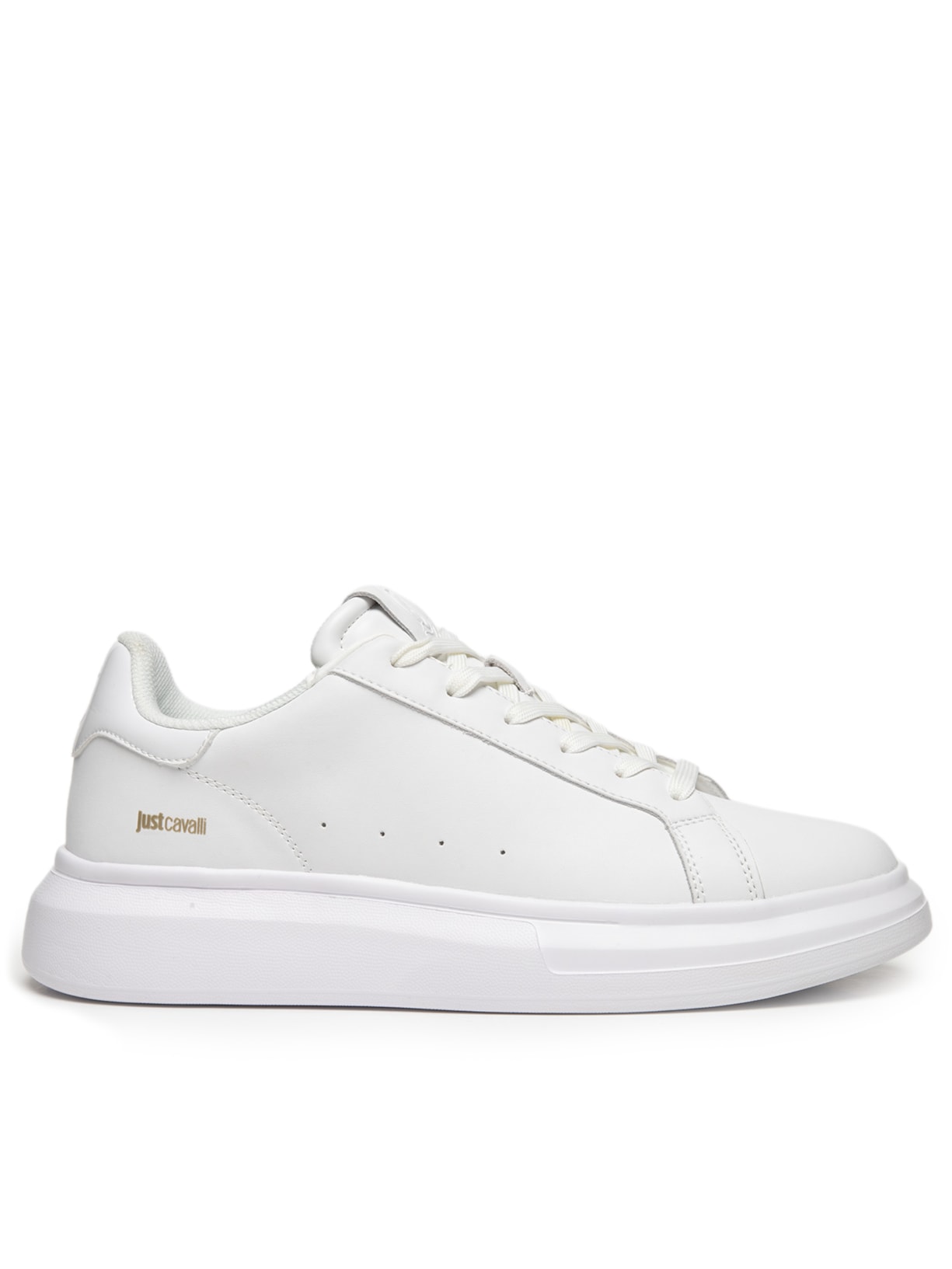 Tênis Masculino Genuine Leather Casual Branco Just Cavalli