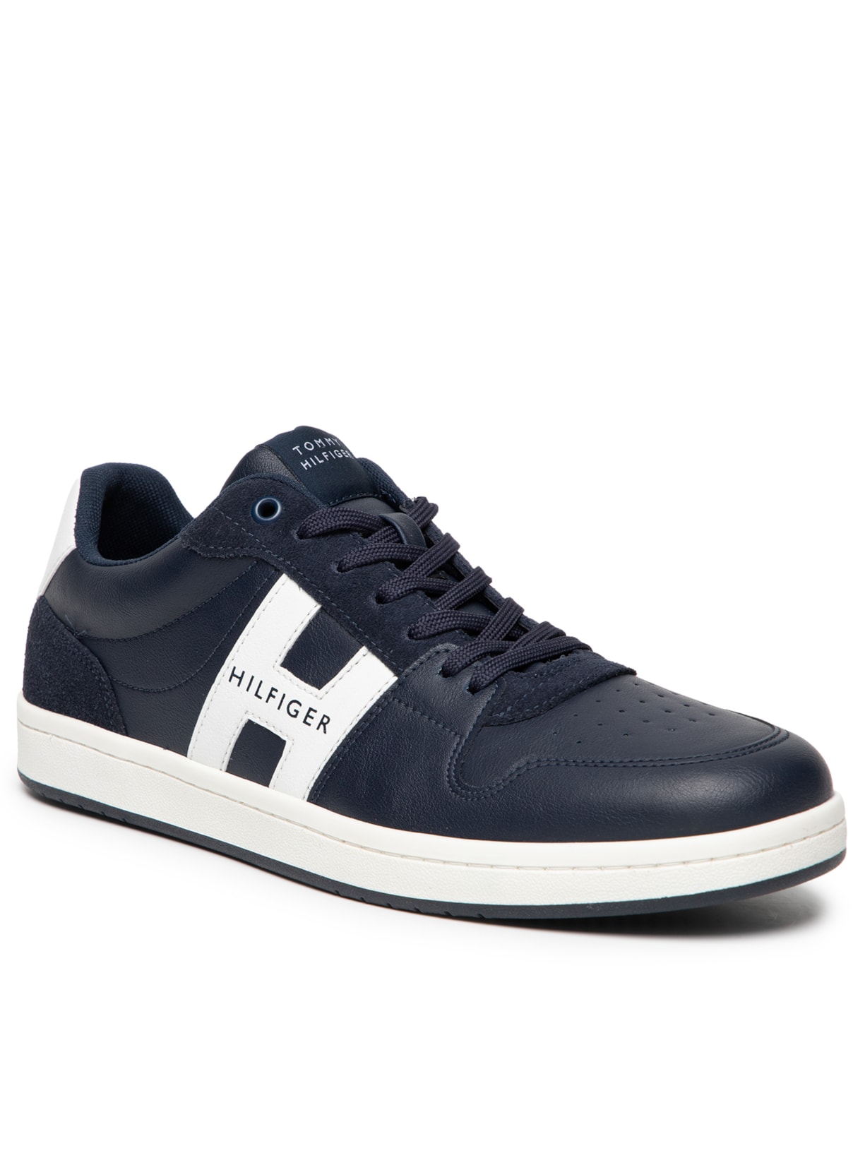 Tênis Masculino H Low Cut Lace-Up Sneaker Azul Tommy Hilfiger