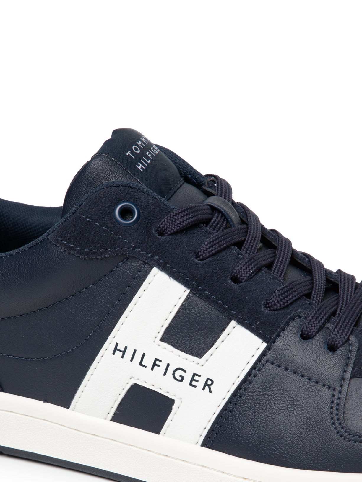 Tênis Masculino H Low Cut Lace-Up Sneaker Azul Tommy Hilfiger
