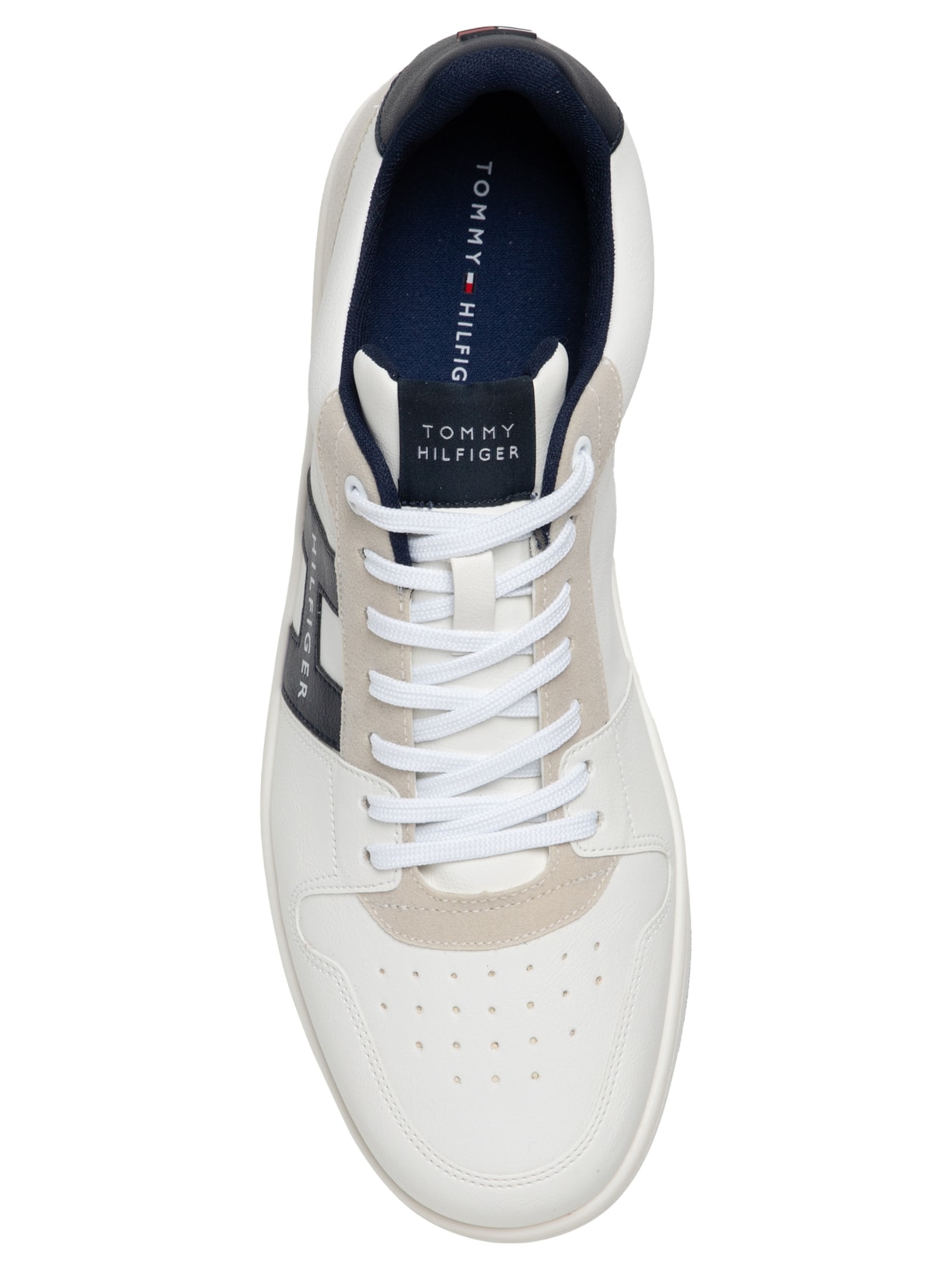 Tênis Masculino H Low Cut Lace-Up Sneaker Branco Tommy Hilfiger