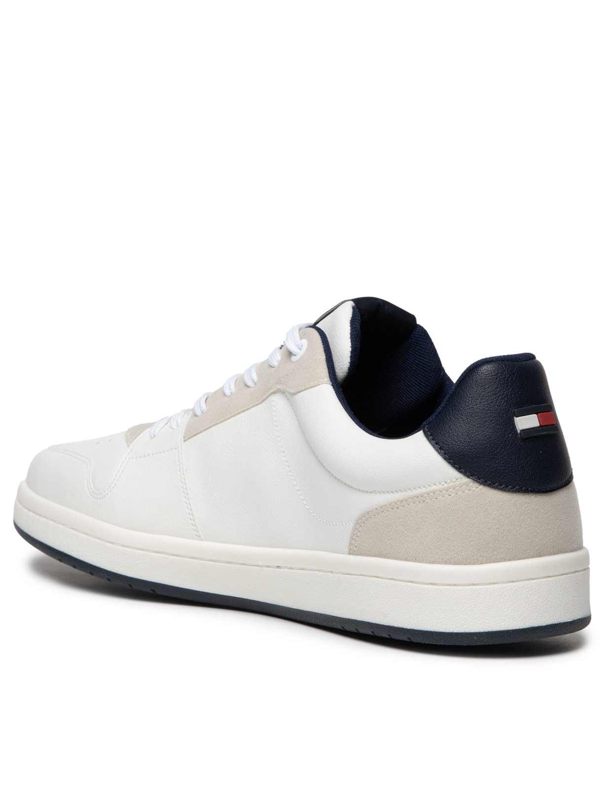 Tênis Masculino H Low Cut Lace-Up Sneaker Branco Tommy Hilfiger