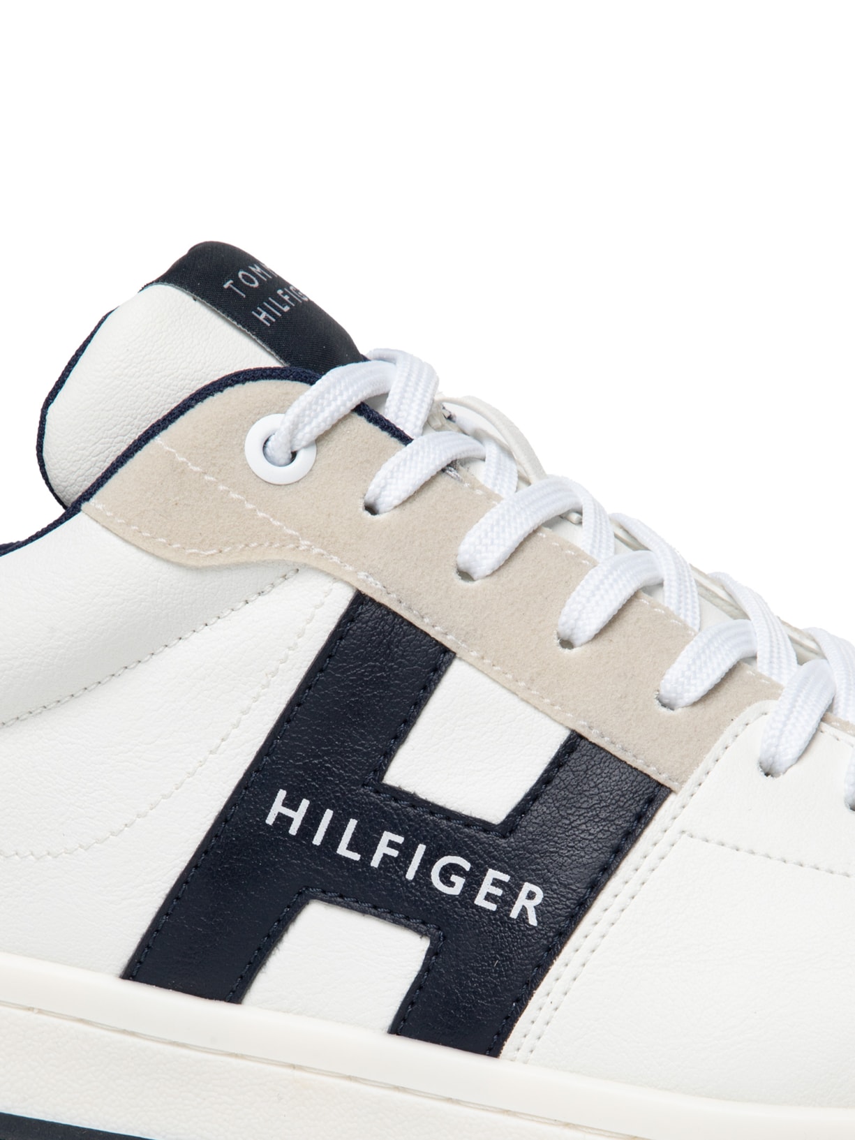 Tênis Masculino H Low Cut Lace-Up Sneaker Branco Tommy Hilfiger