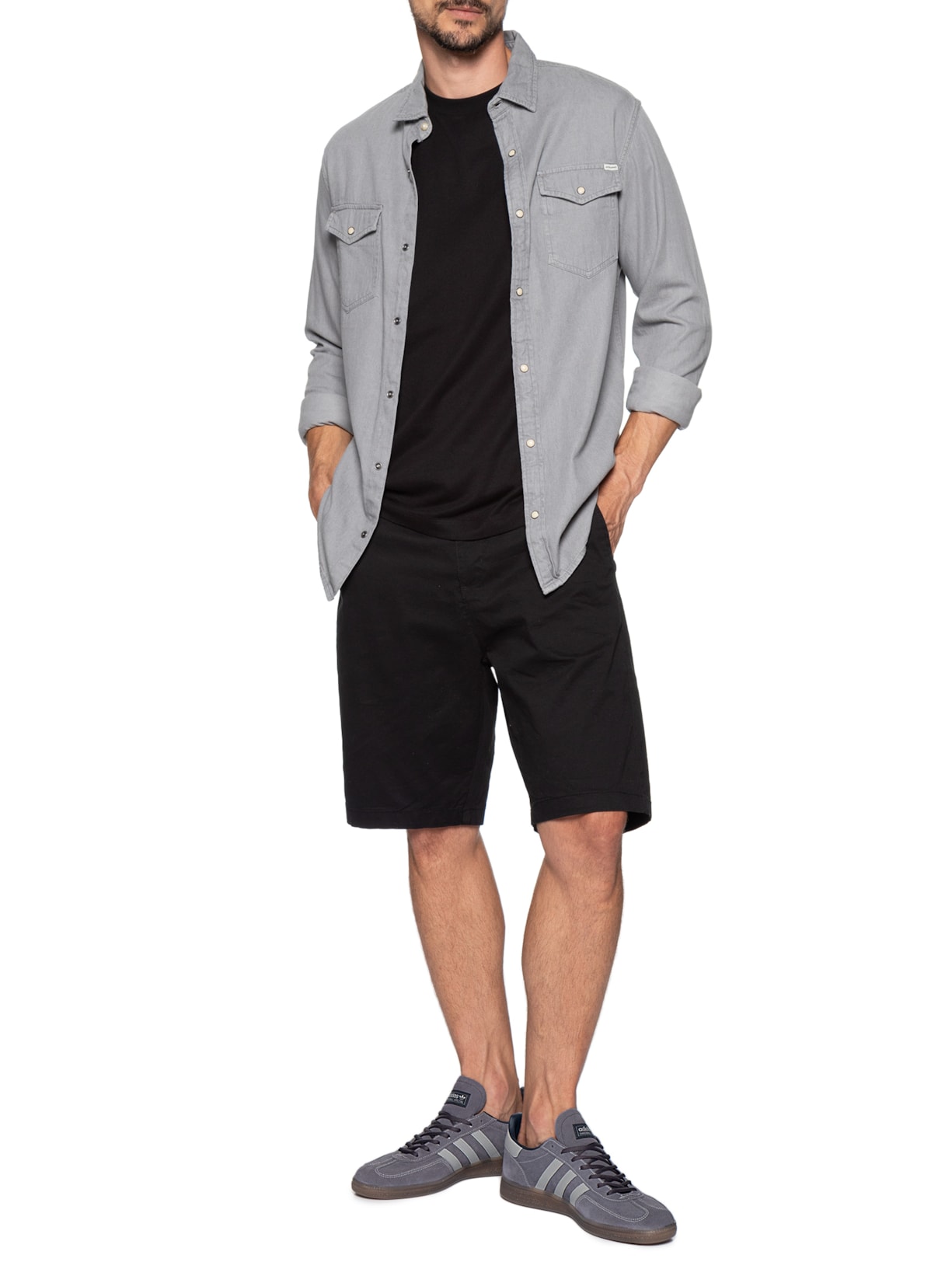 Tênis Masculino Handball Spezial Cinza Adidas Originals