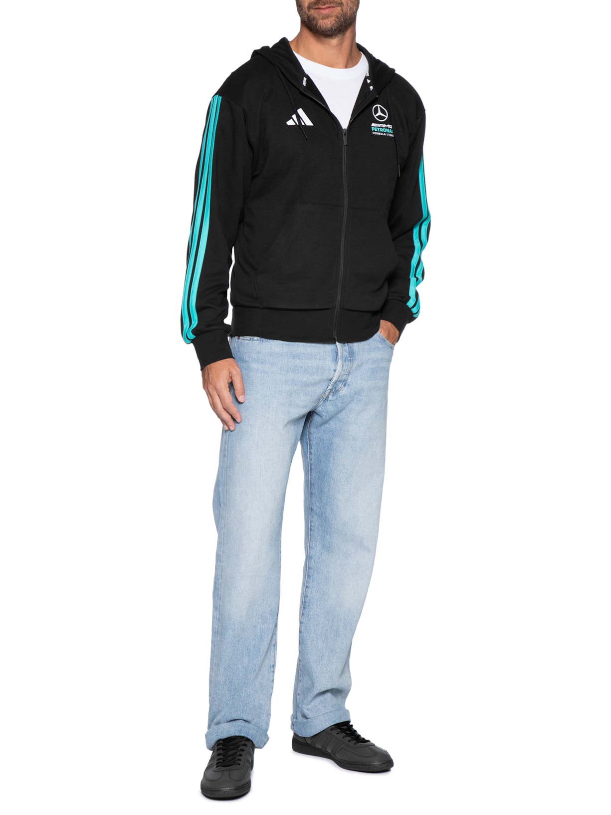 Tênis Masculino Handball Spezial Mercedes Preto Adidas + Mercedes