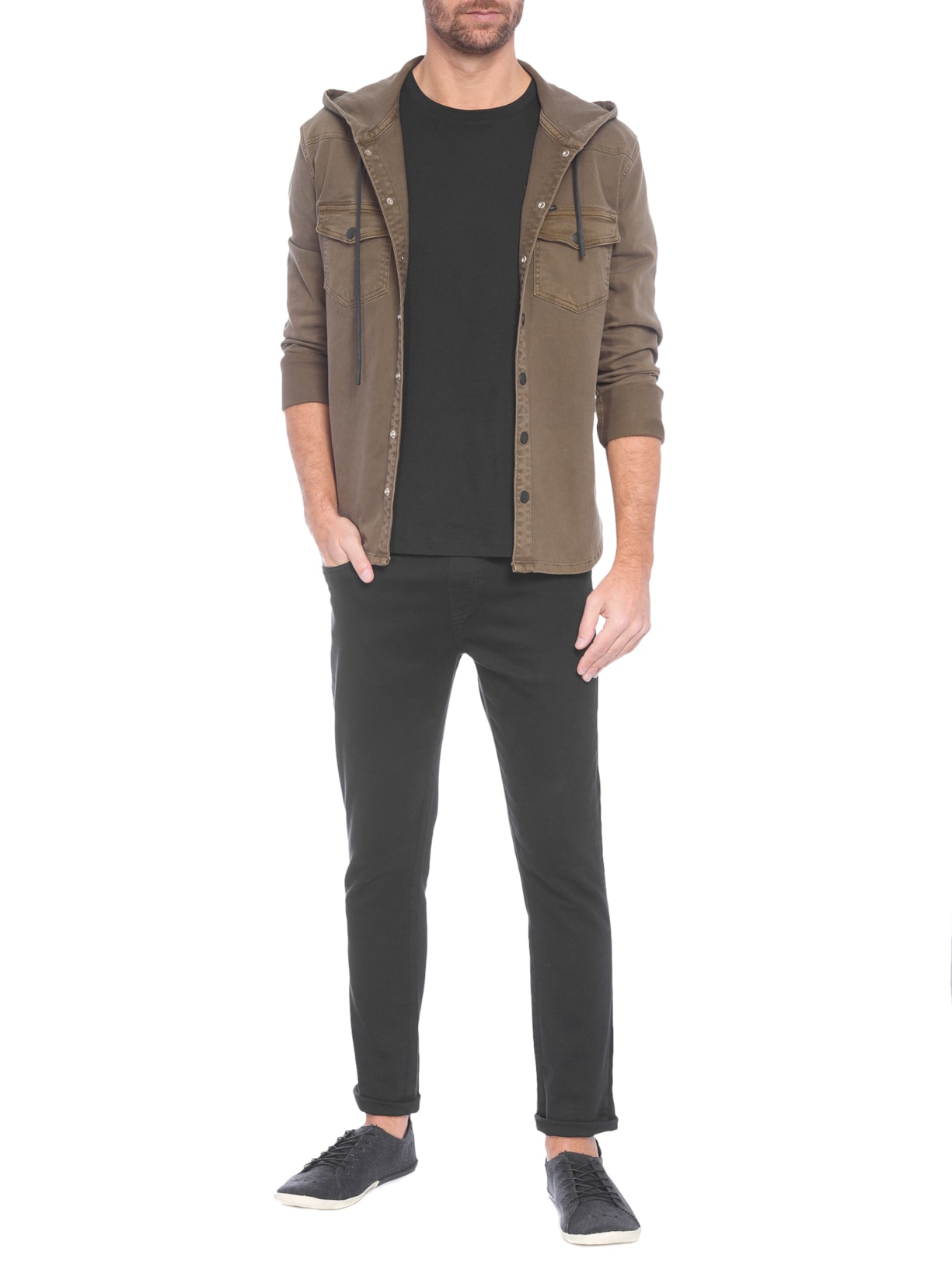 Tênis Masculino Handmade Lona Stone Preto Osklen