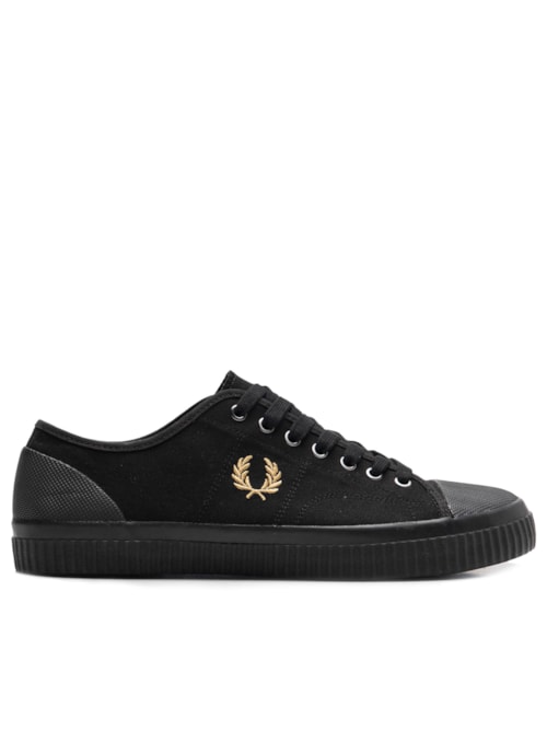 Tênis Masculino Hughes Low Canvas - Preto
