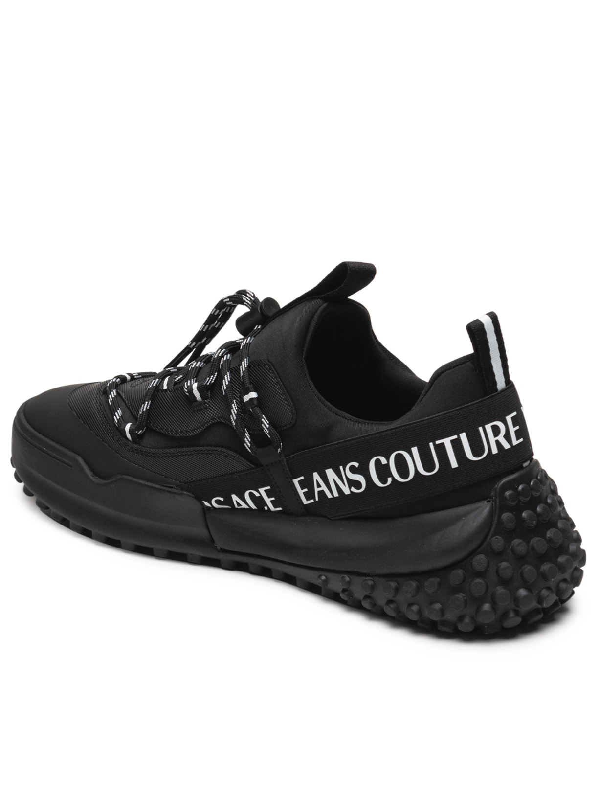 Tênis Masculino Hyber SN2 Com Cadarço Bicolor Preto Versace Jeans Couture