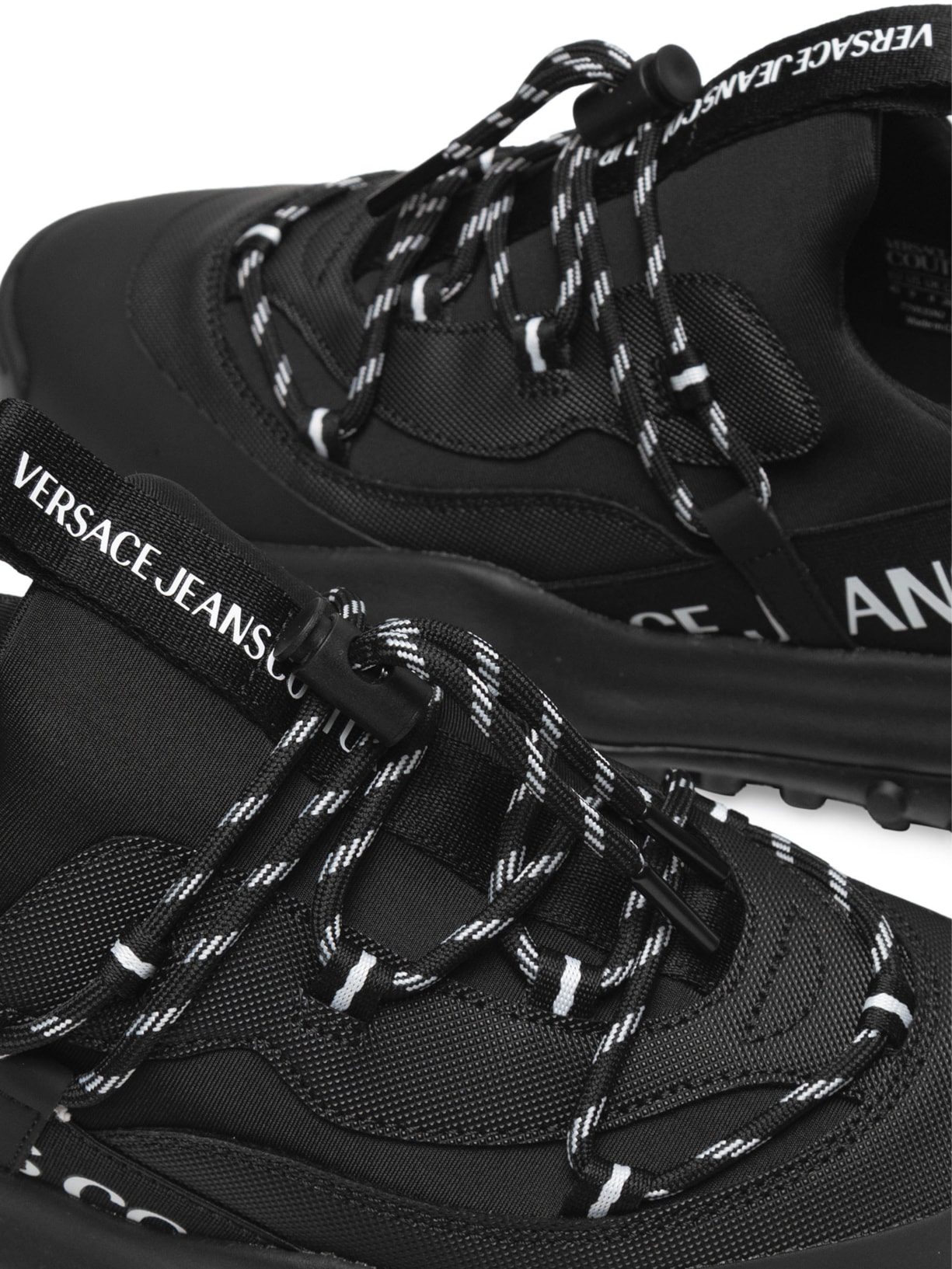 Tênis Masculino Hyber SN2 Com Cadarço Bicolor Preto Versace Jeans Couture