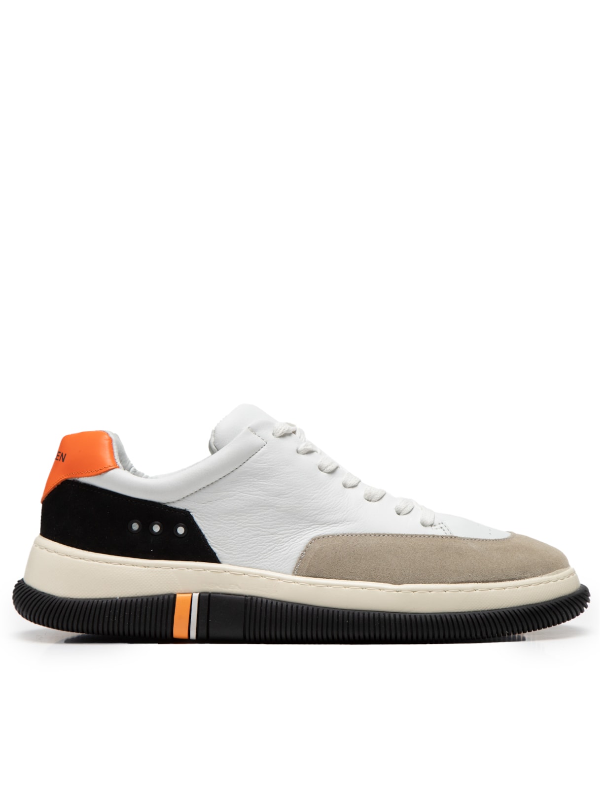 Tênis Masculino Hybrid Laces Black Sole - Branco