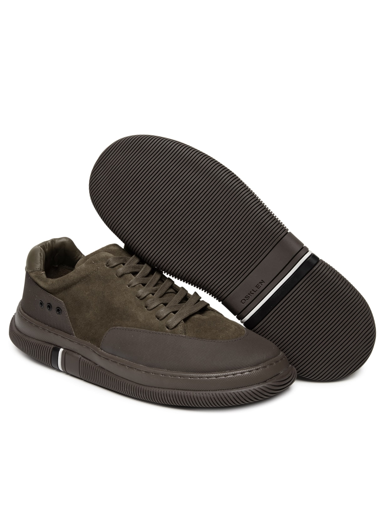 Tênis Masculino Hybrid Laces Camurça Marrom Osklen